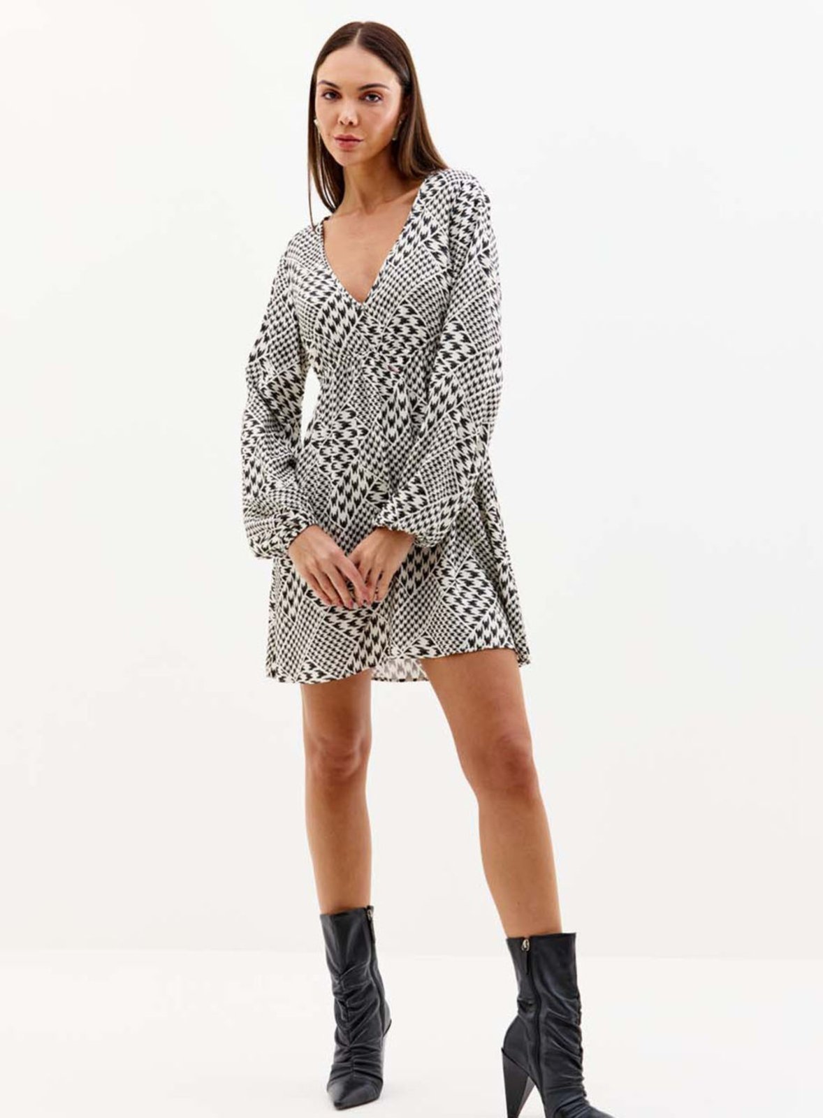 Vestido Estampado Triton Chess Patch
