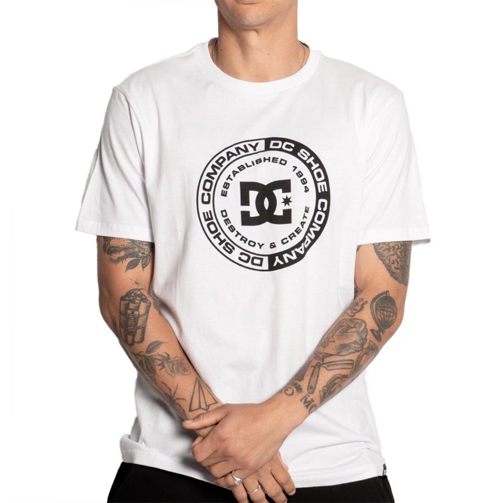 Camiseta DC Shoes DC Corpo SM25 Masculina Branco