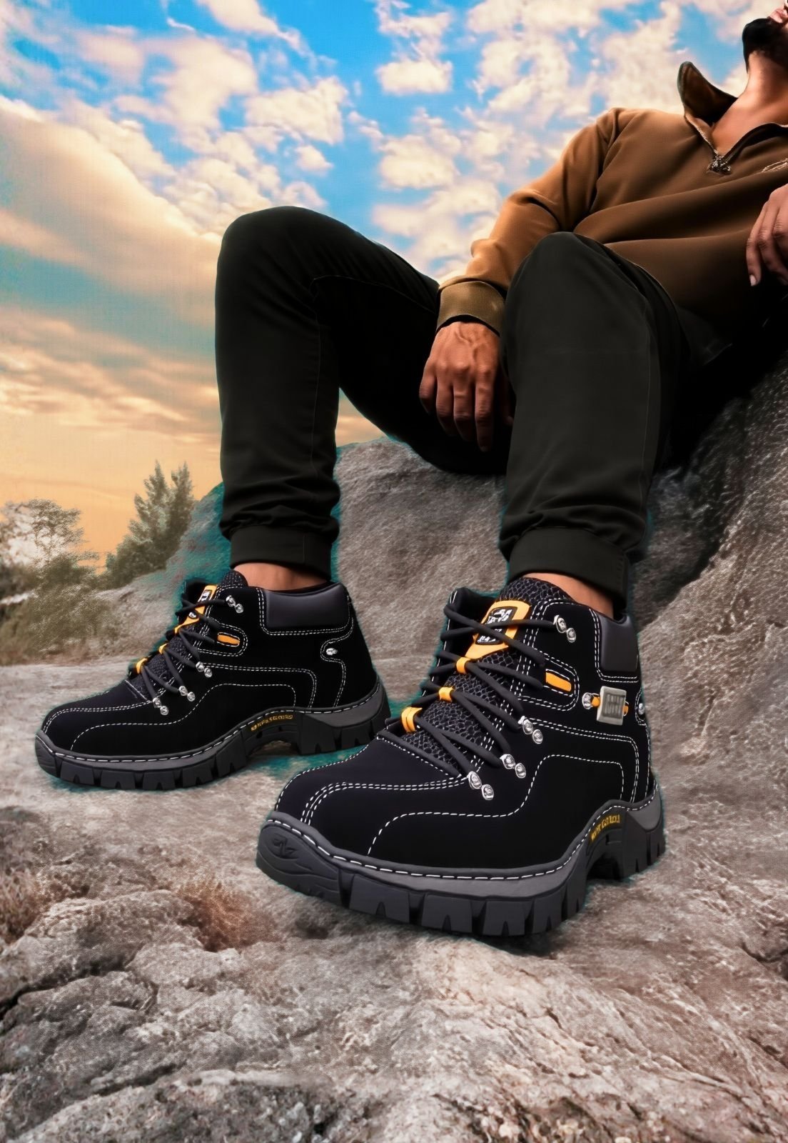 Bota Adventure Pantanal Brasil Clube do Sapato de Franca DFT keep Trail Preto