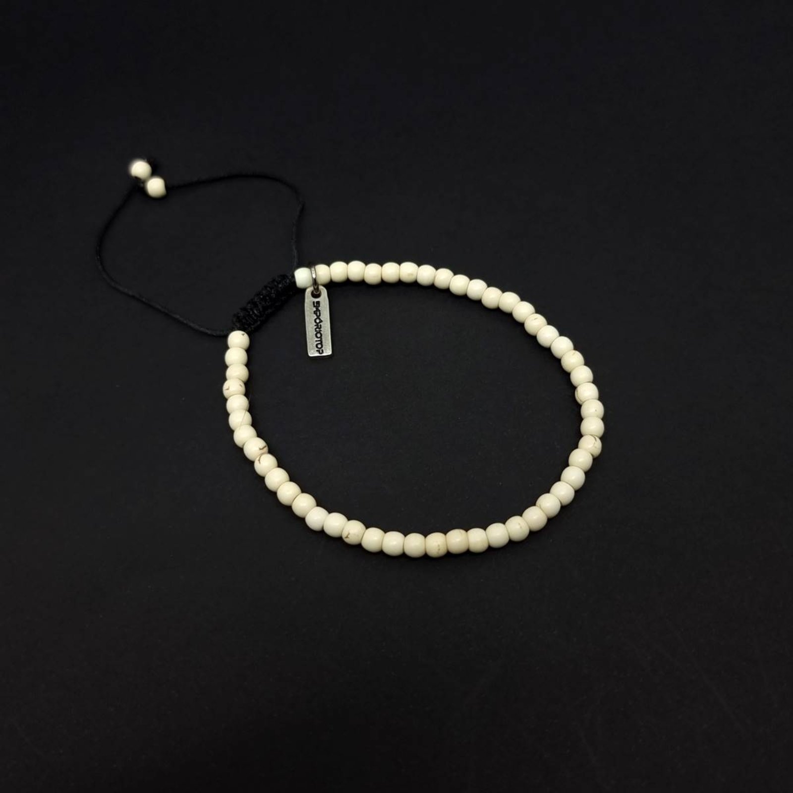 Pulseira Empóriotop de Pedras Naturais Jasper Series Branco
