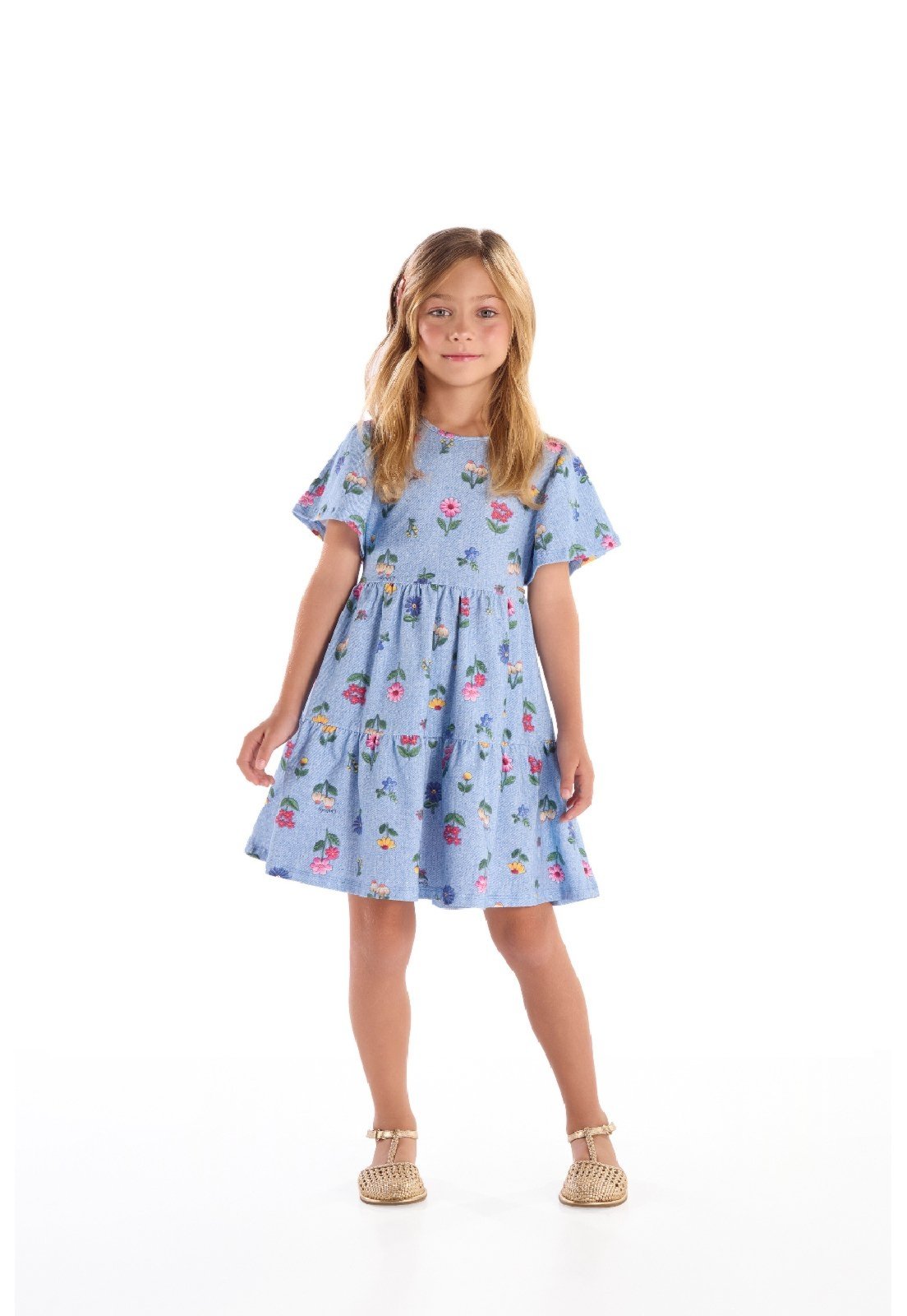 Infantil - Vestido Cotton Quimby Azul