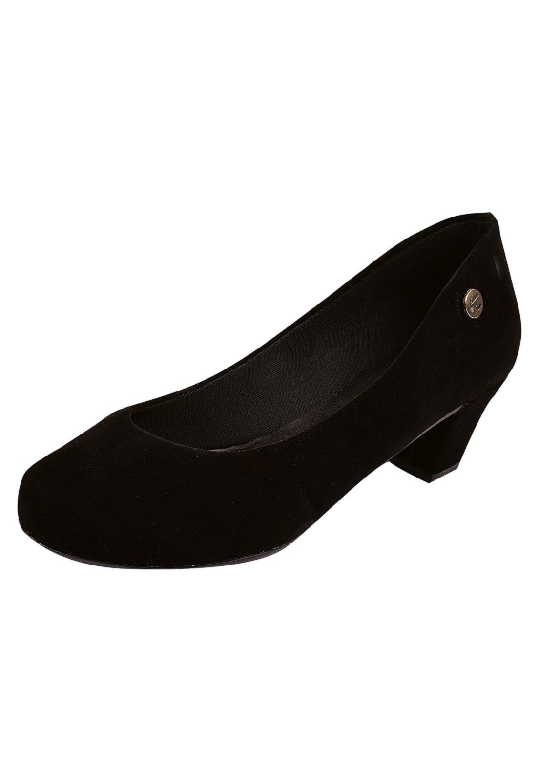 Scarpin Donna Santa Bico Redondo Preto