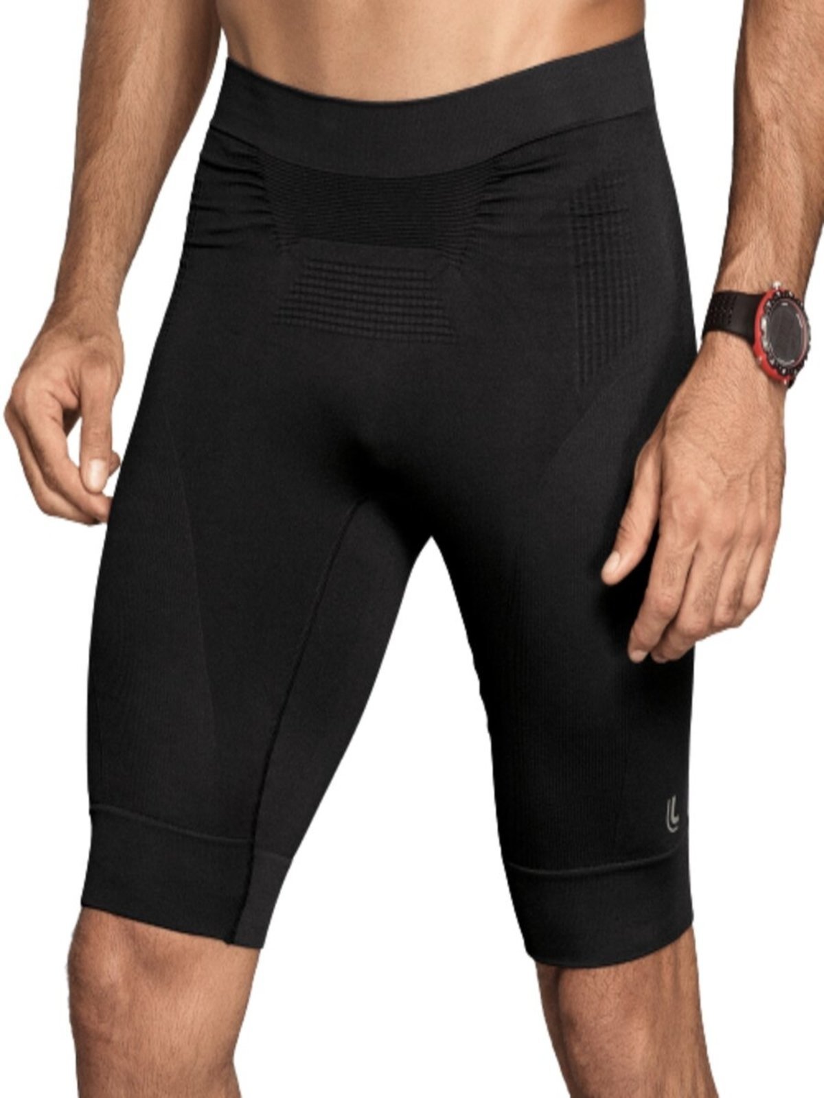 Vista 2 Bermuda Masculina Térmica Lupo 7 preto Lupo preto