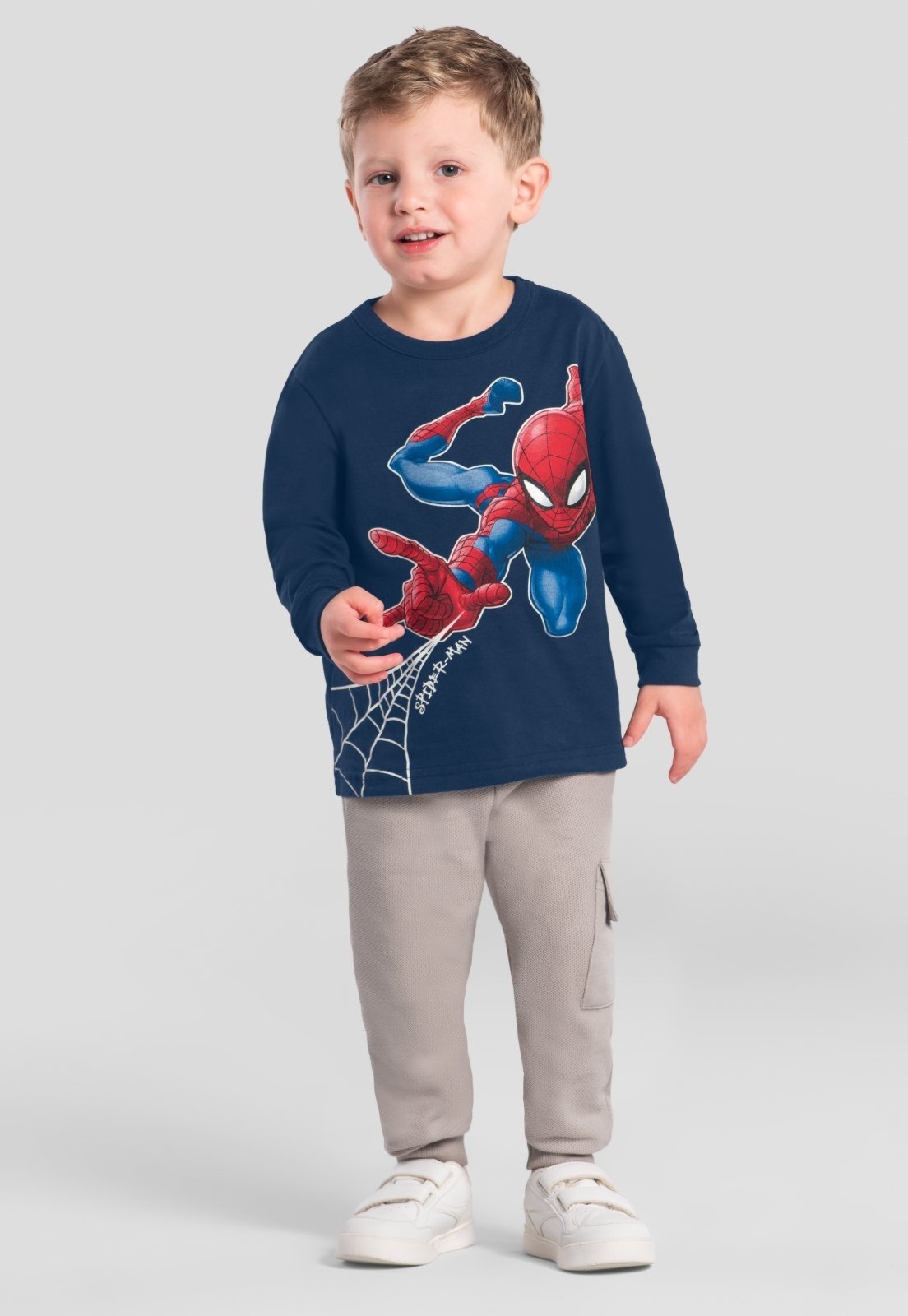 Infantil - Camiseta menino do Homem-Aranha Brandili