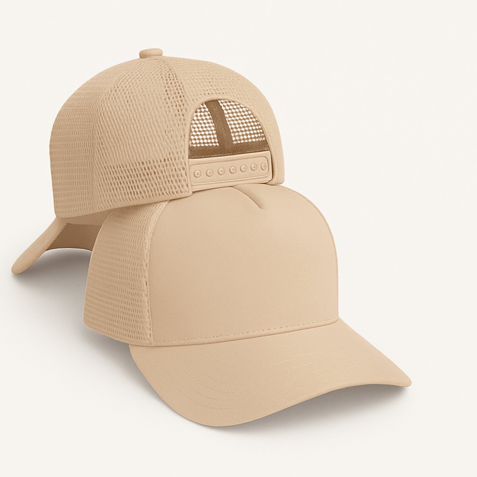 Boné Masculino De Telinha Aba Curva Liso Rendinha Trucker