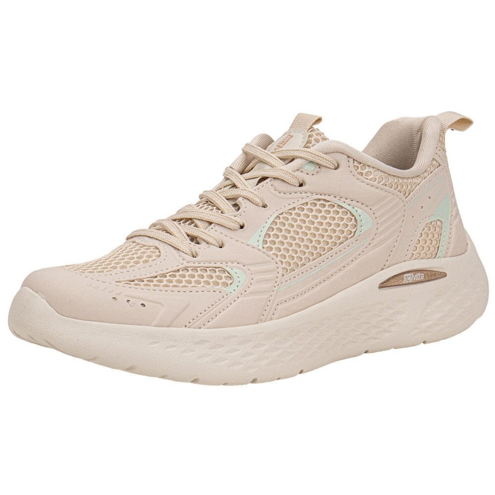 Tênis Feminino Actvitta 4845115 0444884 Bege
