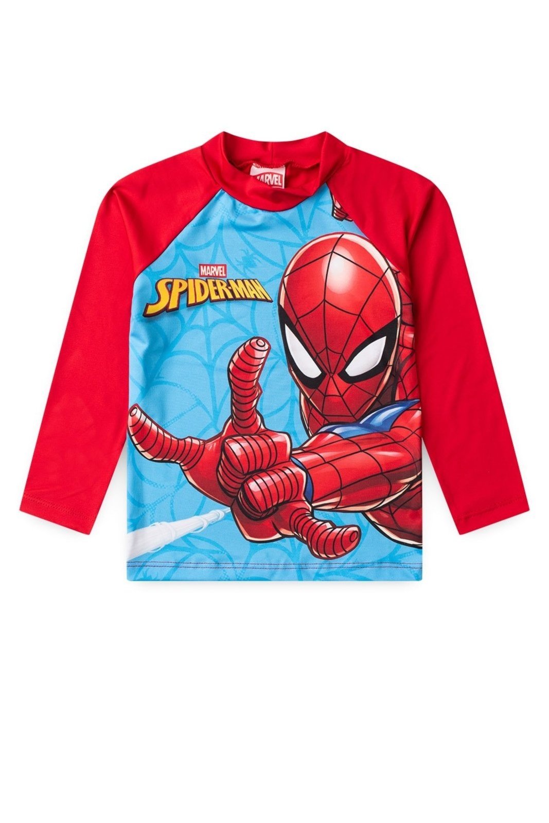 Vista 3 Camiseta Disney Masculina Praia Proteção UV Homem Aranha Marvel vermelho Marvel vermelho