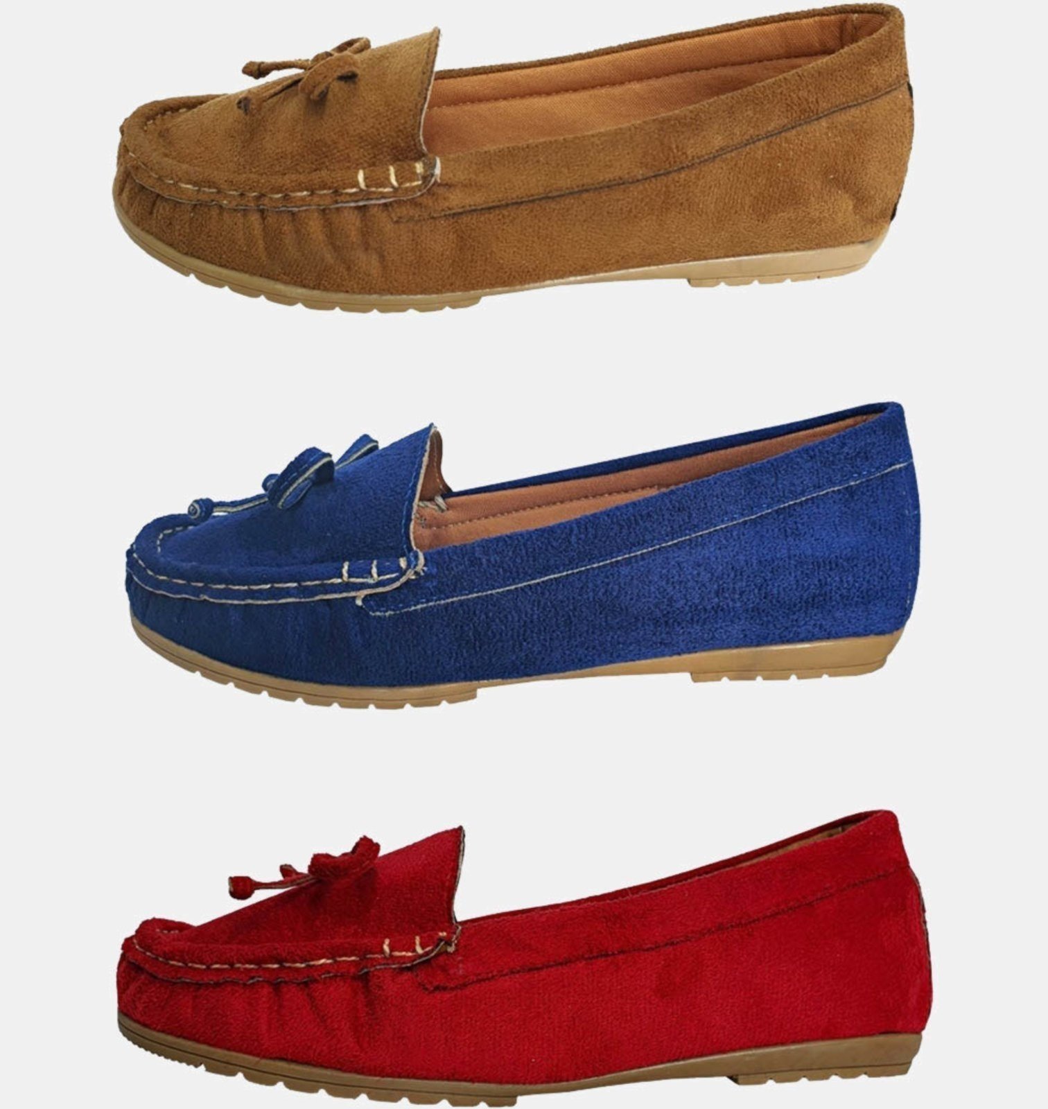 Kit Sapatilha Mocassim Costurado A Mão 3 Pares Moda Pé 2