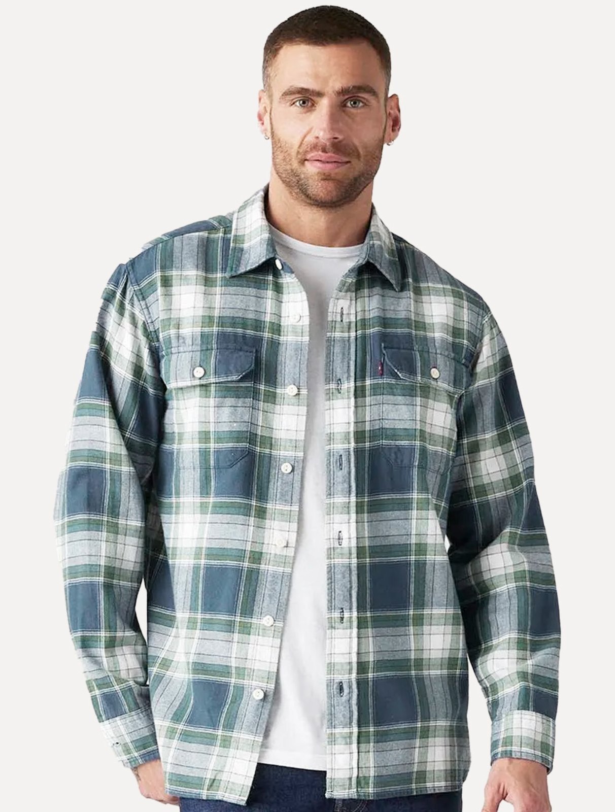 Vista 2 Camisa Levis Masculina Classic Worker xadrez Levis xadrez