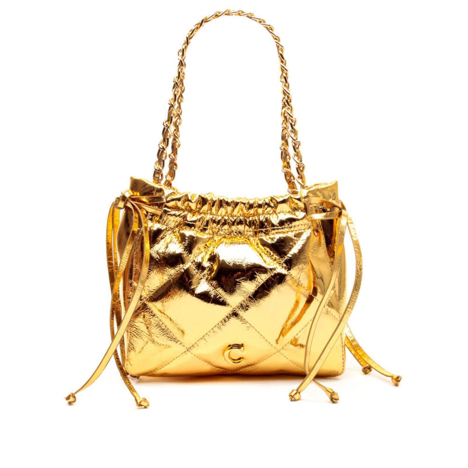 Bolsa Talia Couro Ouro Cecconello C2928-7
