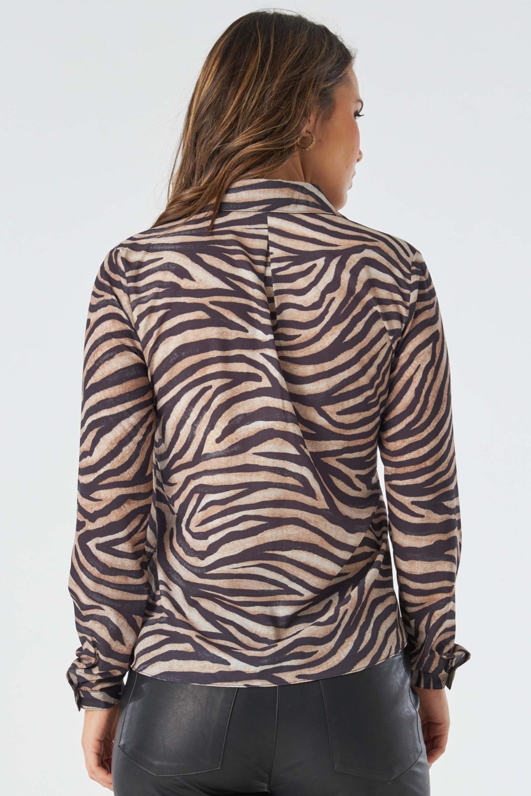 Camisa PKS Manga Longa Animal Print