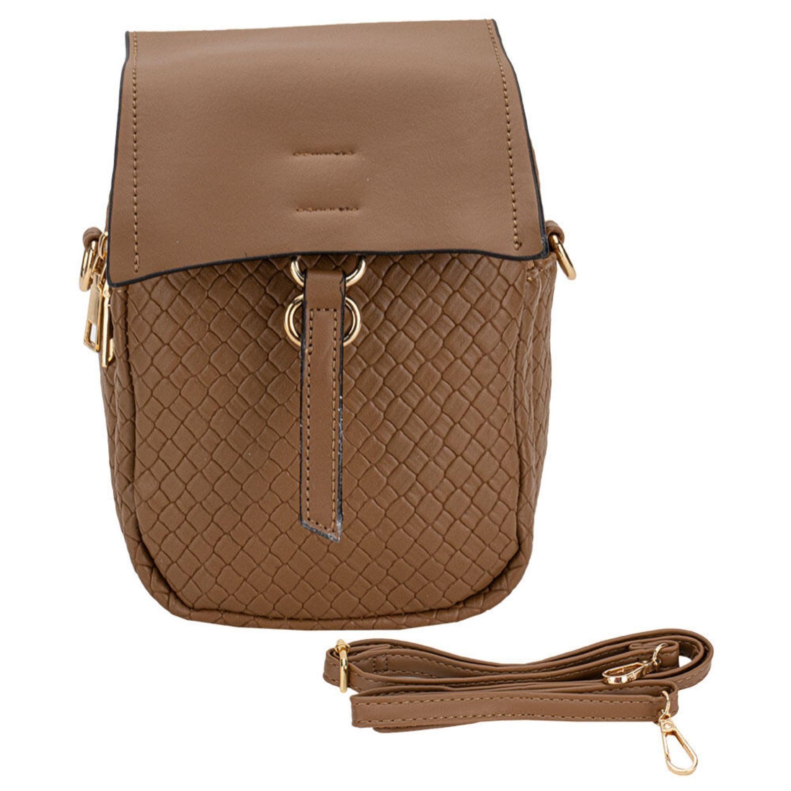 Bolsa Feminina Transversal Fuseco Wbft81004 7938104 Caramelo