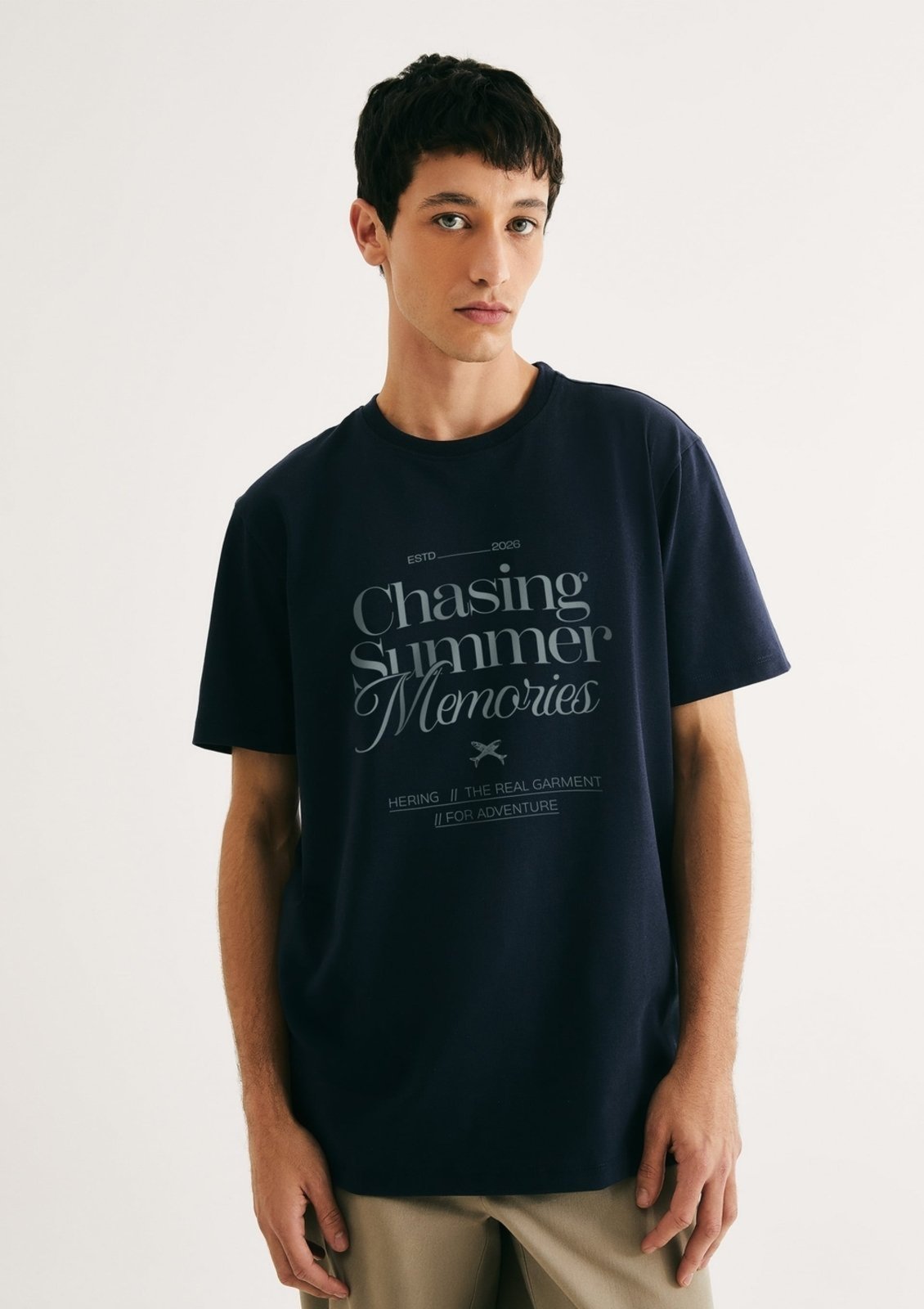 Camiseta Masculina Comfort Estampada Hering