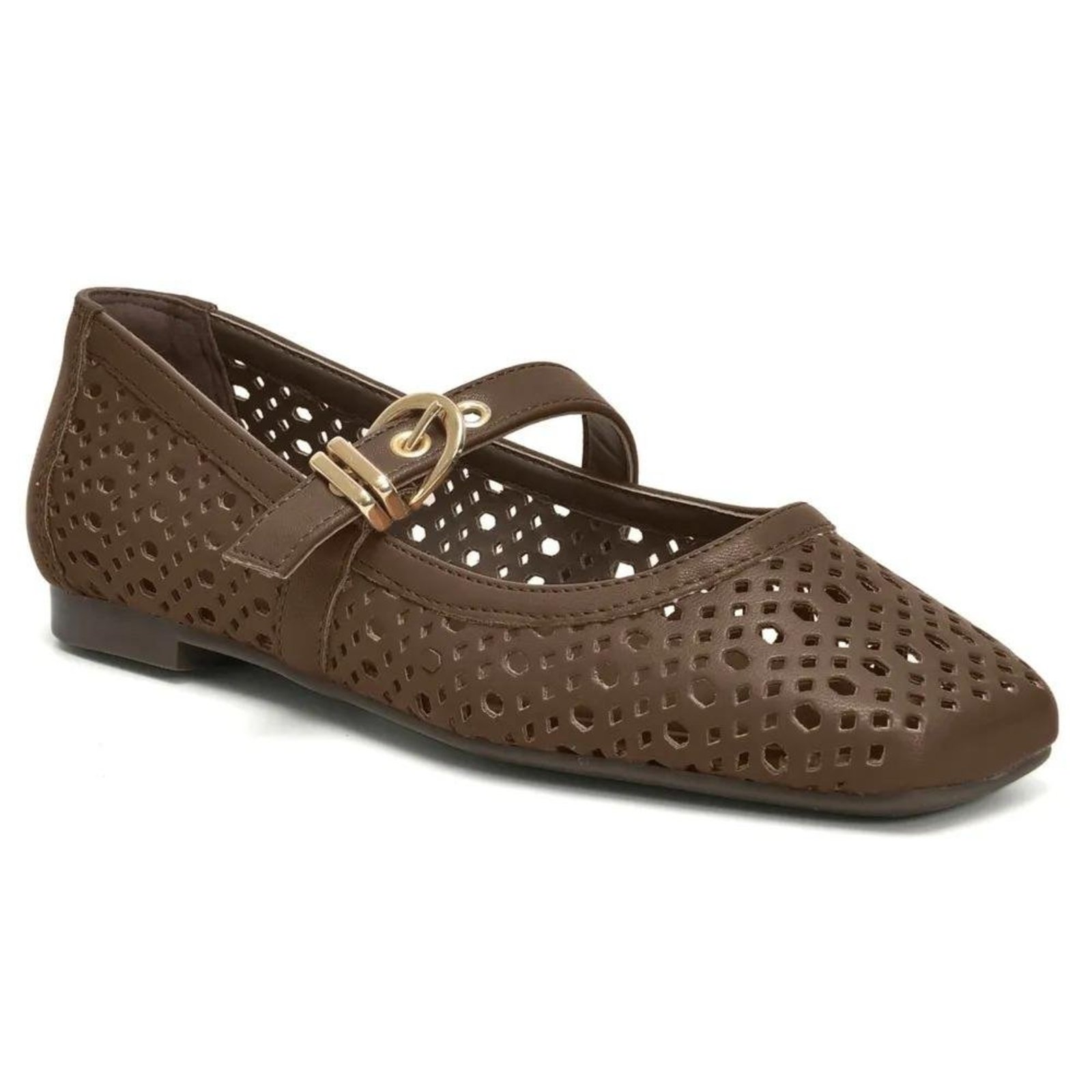 Sapatilha Casual Feminina Via Marte Confortável Sintético Marrom