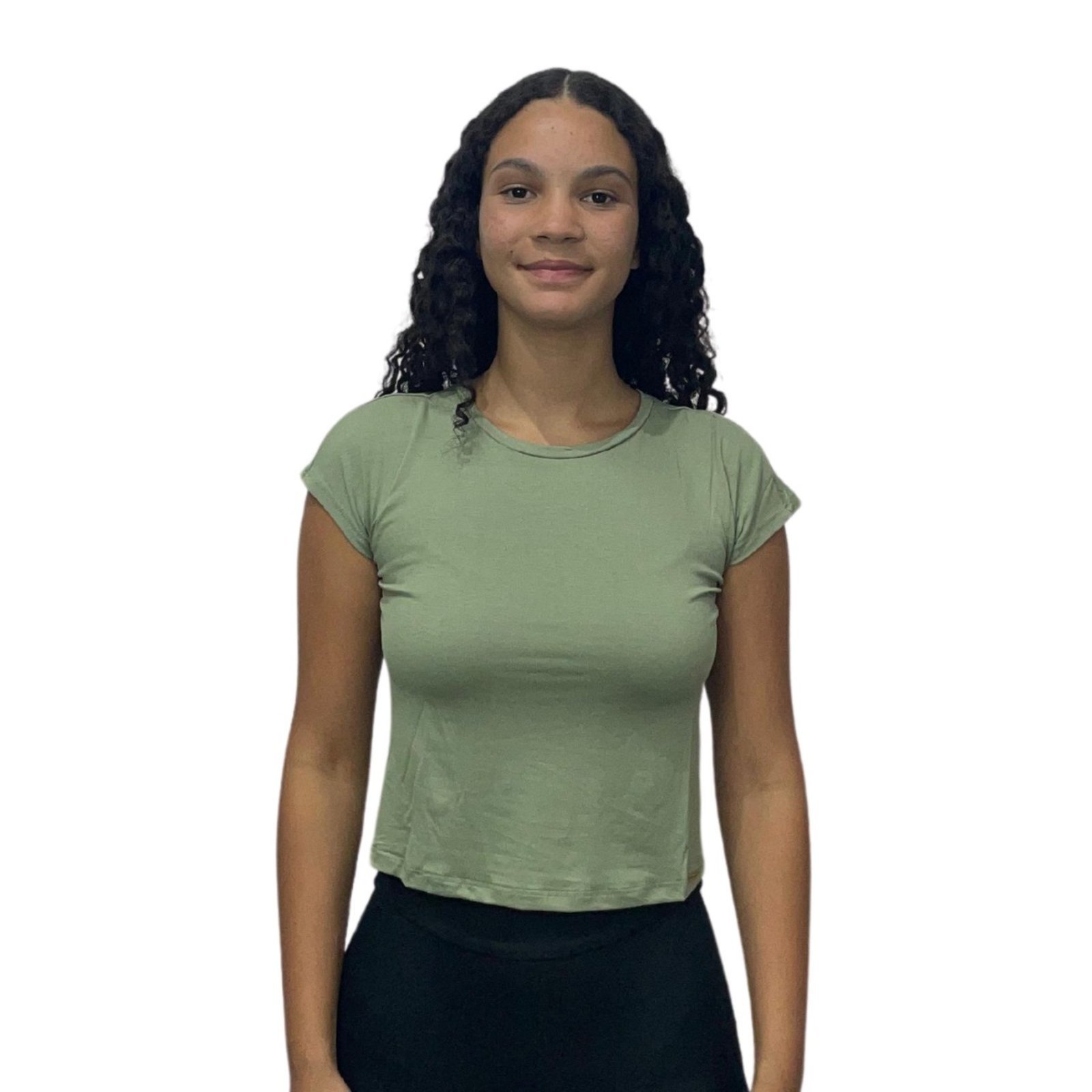Blusa Solta Cropped Lunender