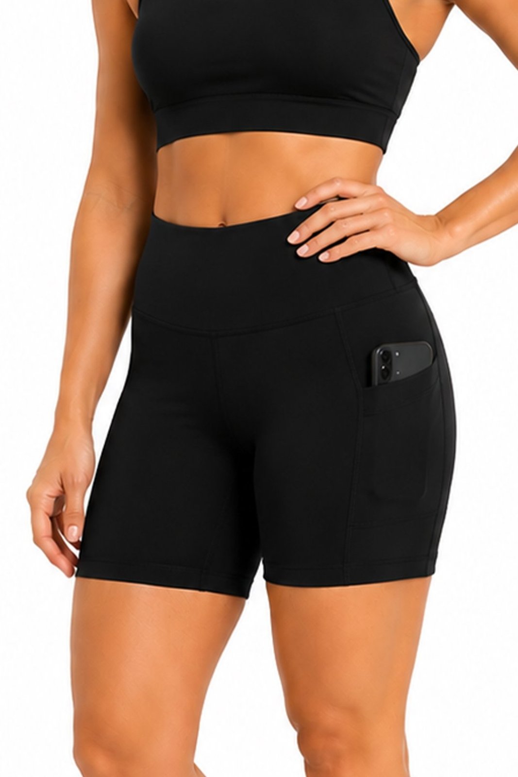 Short Fitness Com Bolso Polo Wear Preto