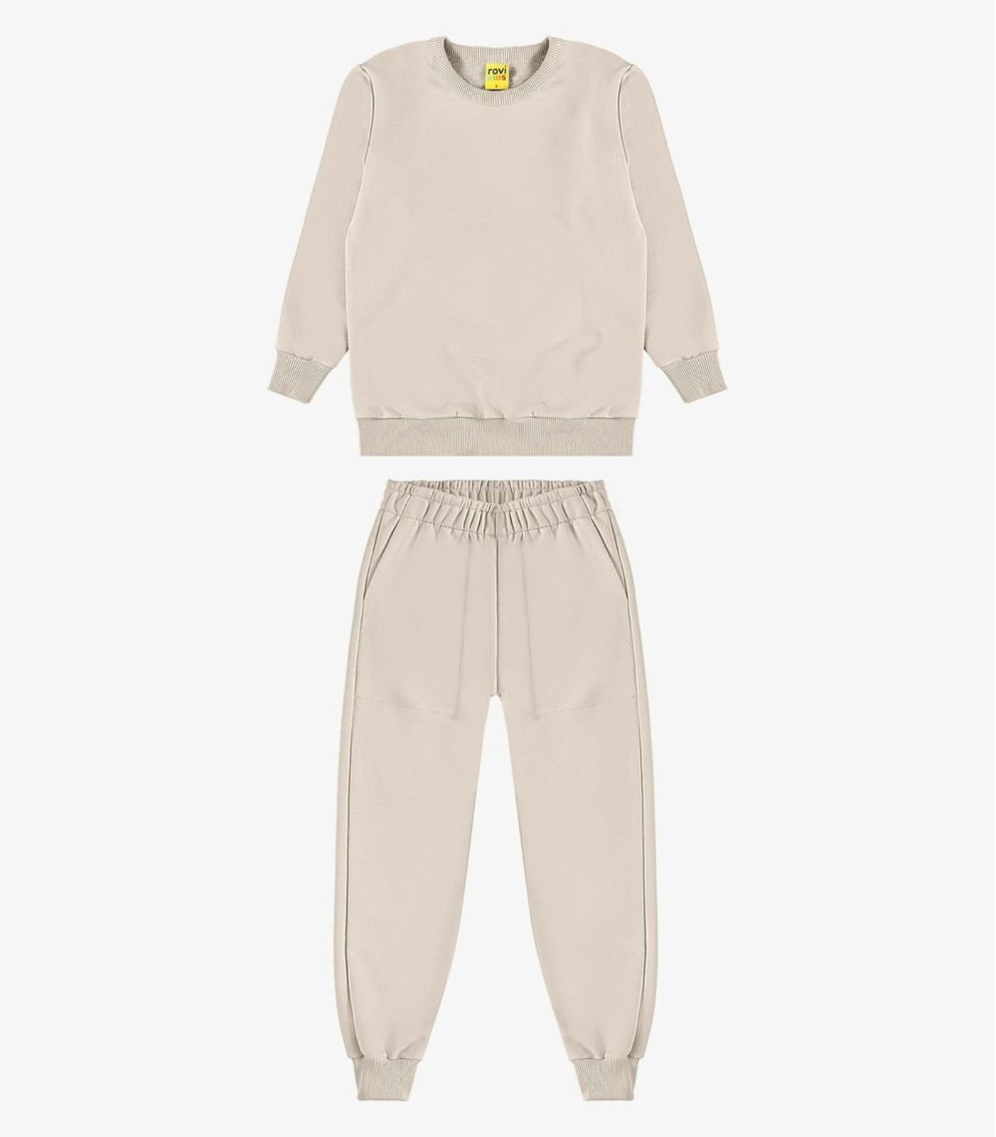 Infantil - Conjunto Blusão com Calça Menino Rovi Bege