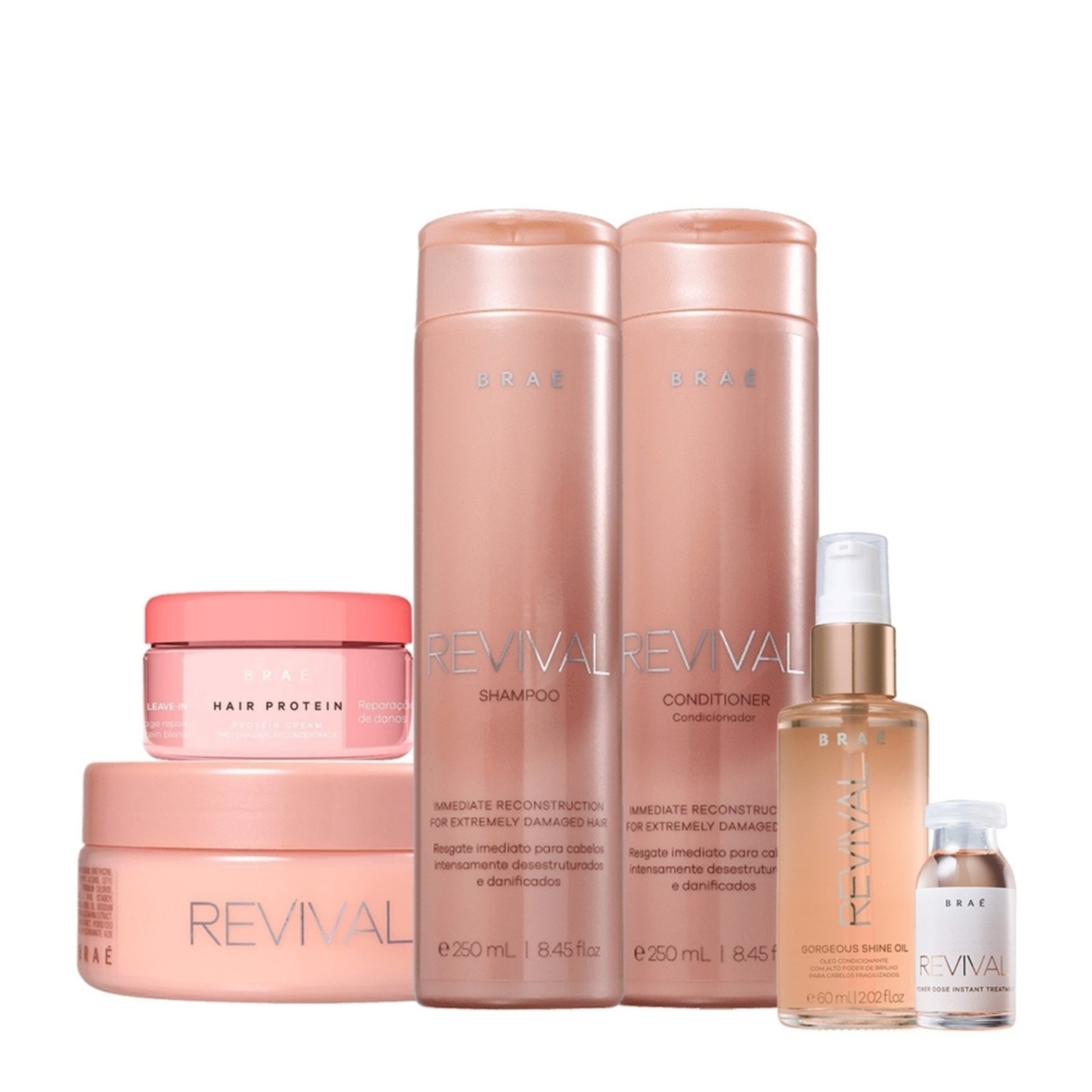 Kit Braé Revival Tratamento Total Protein (6 produtos)
