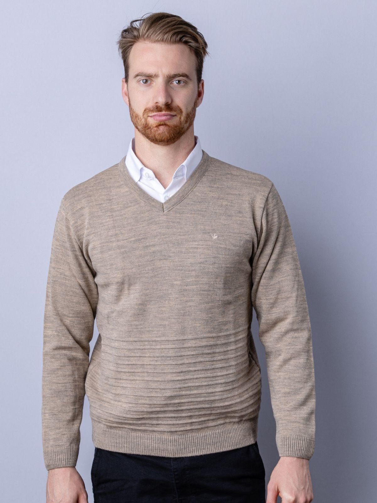 Suéter Masculino Com Nervuras