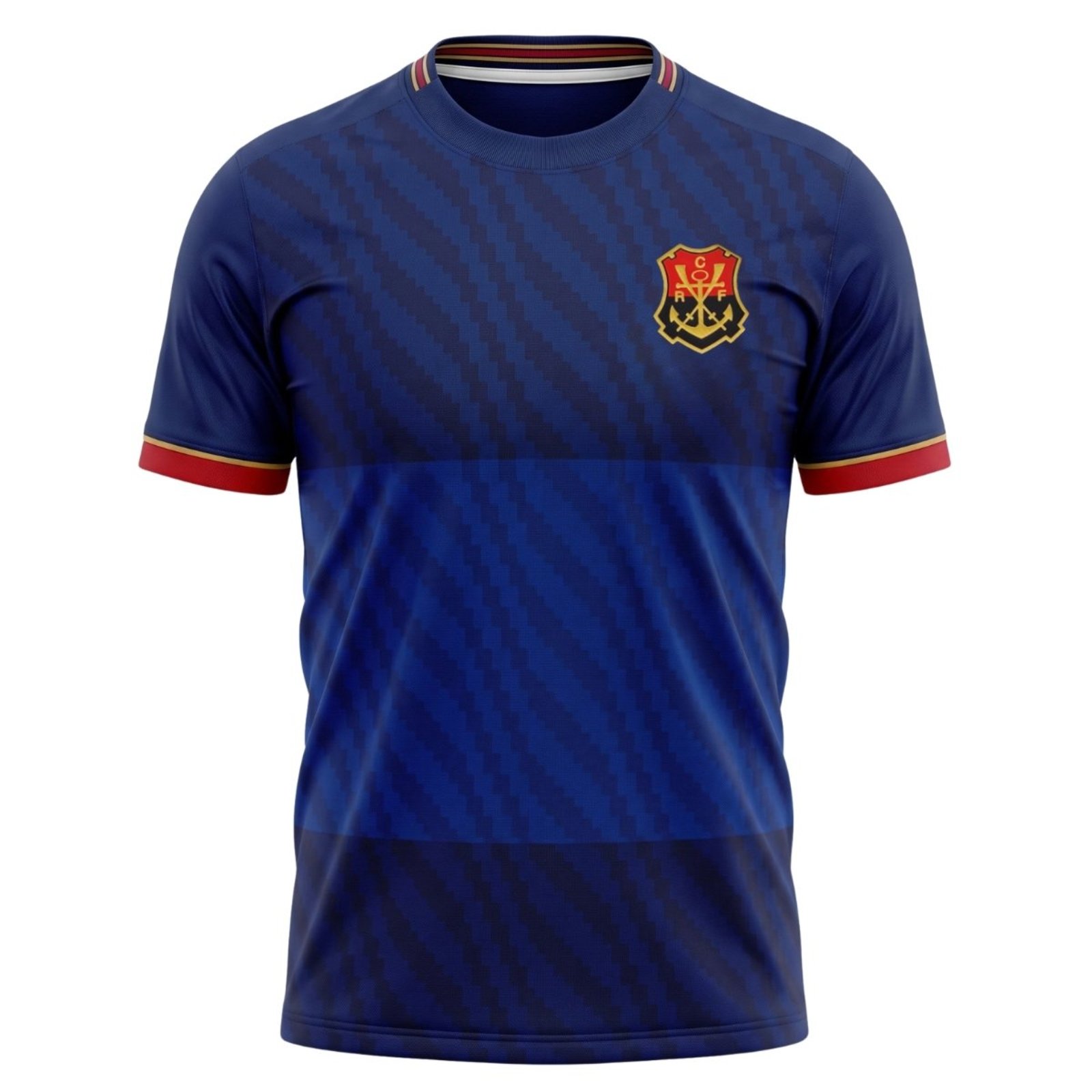 Camisa Flamengo Remo Azul Masculina Casual Torcedor