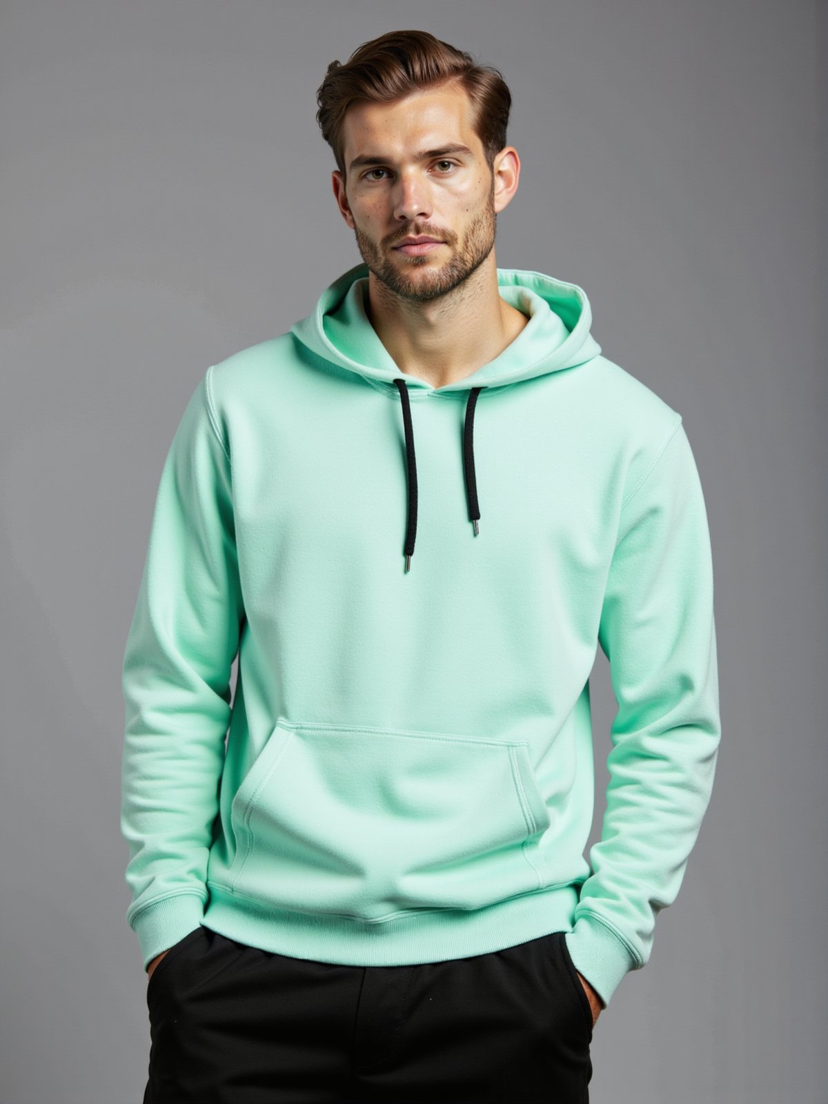 Infantil - Blusão De Frio Moletom Liso Sem Estampa Masculino Blusa Casaco Moletom