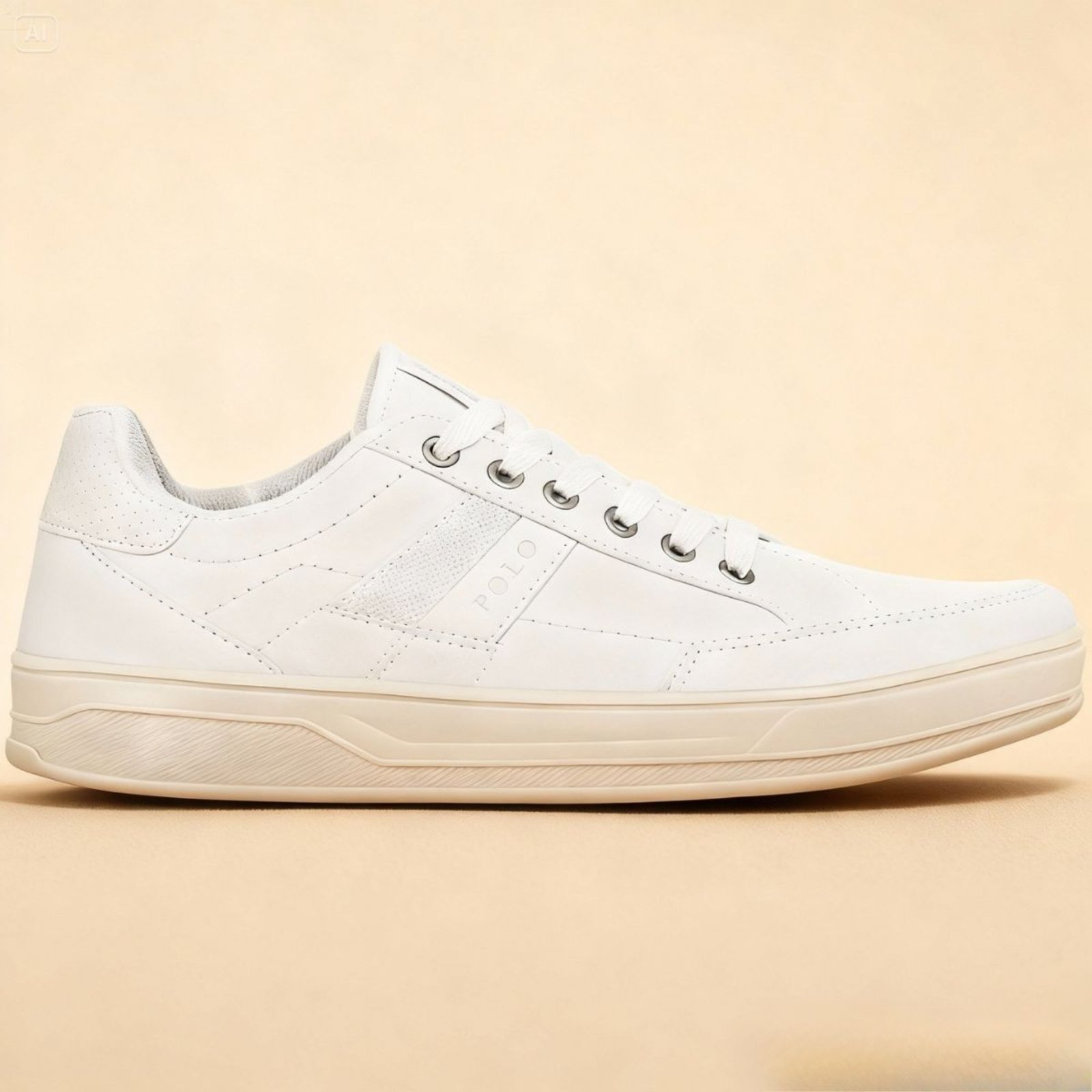 Sapatênis Masculino Tênis Sneaker Sapatofran Casual Liso Confortável e Estiloso Branco