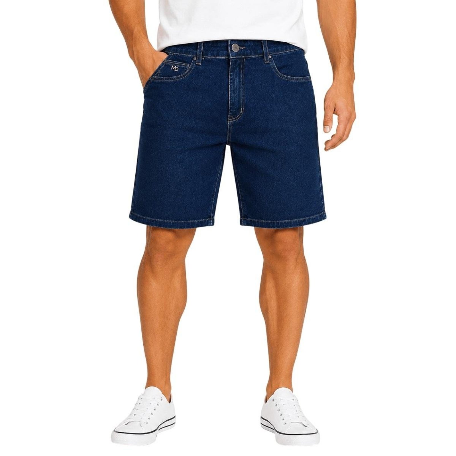 Bermuda Reta Pedal Casual Masculina Max Denim 12156 Jeans