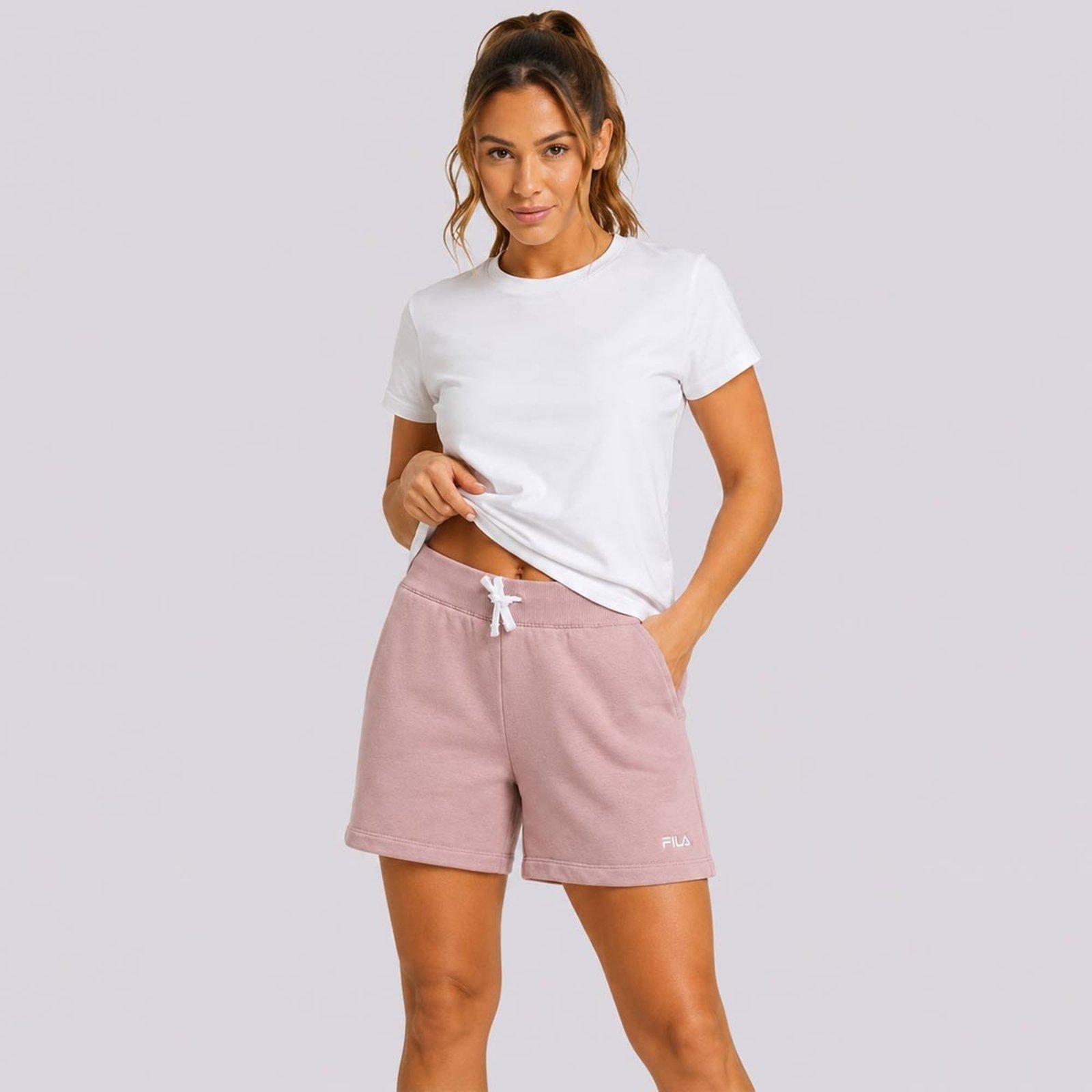 Shorts Fila Classic B Feminino Rosa