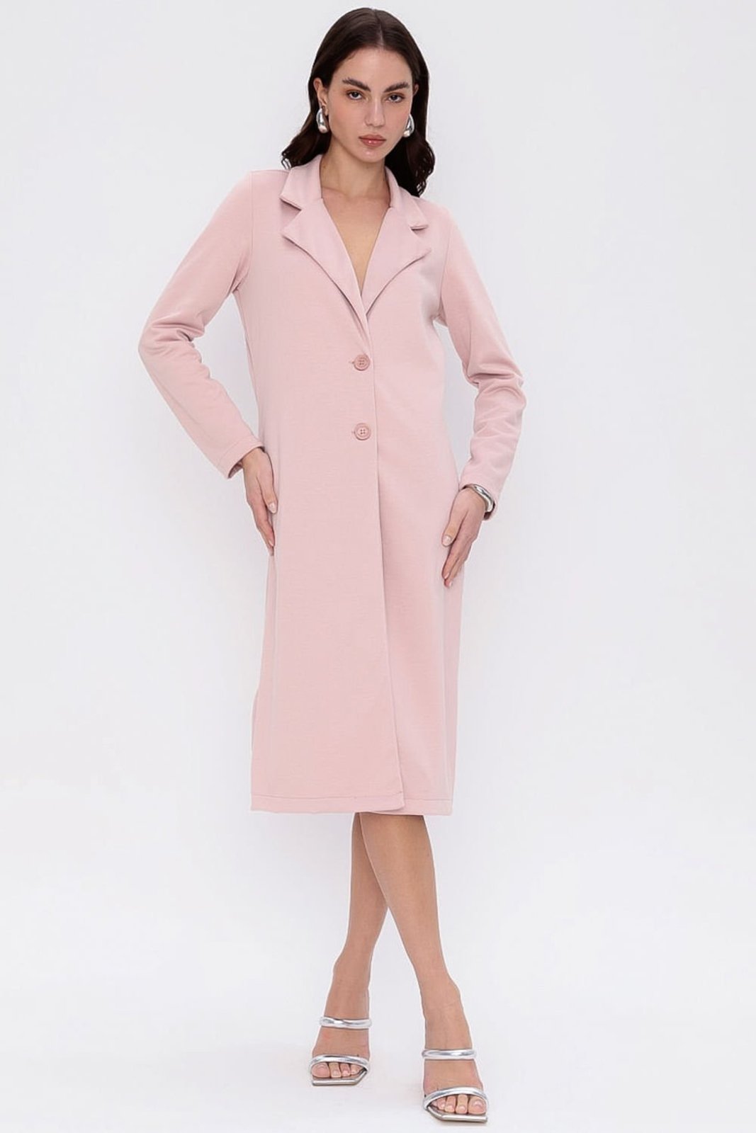 TRENCH COAT ALONGADO ROSA SKINCARE Gatabakana