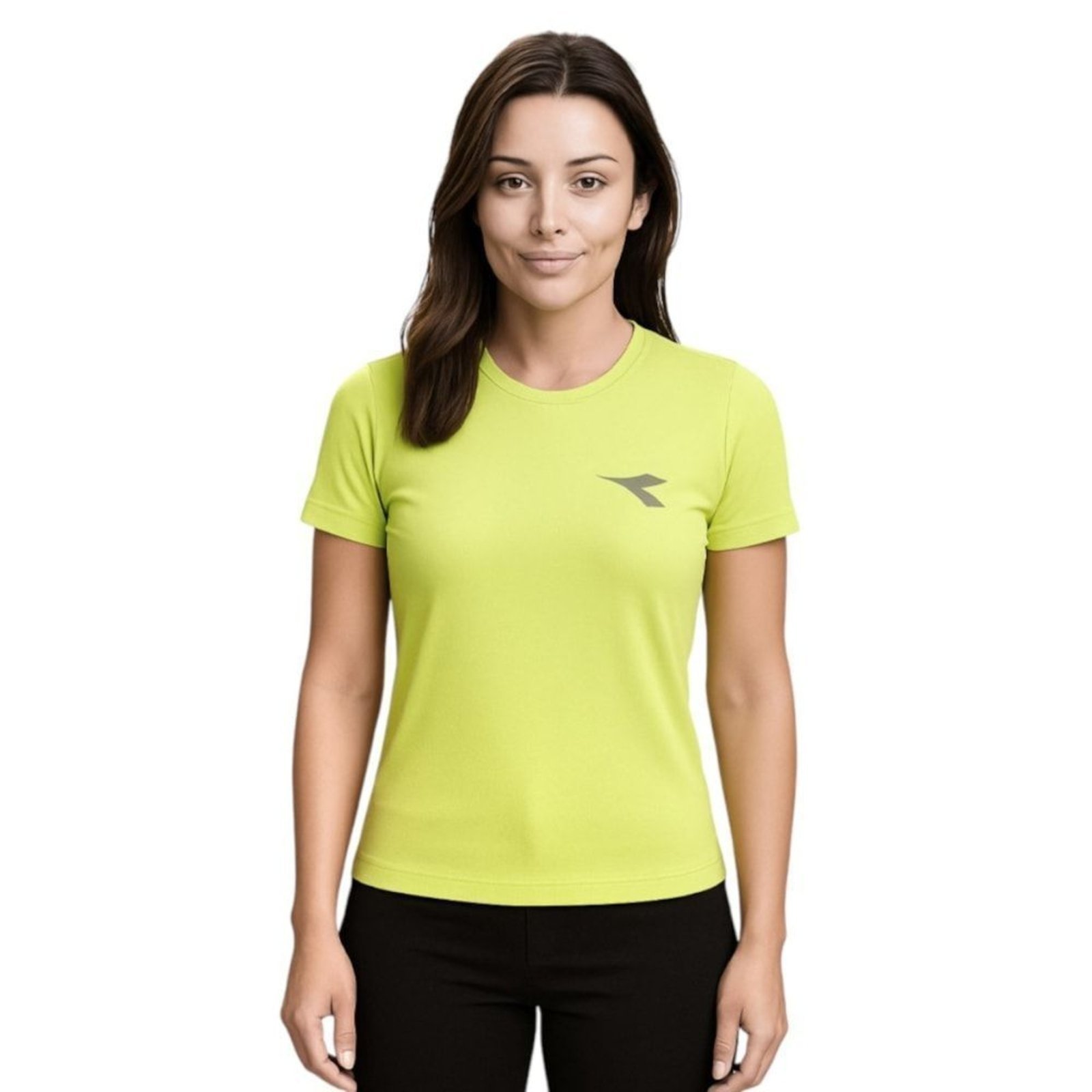 Camiseta Diadora Small Logo Feminina – Verde – diadora