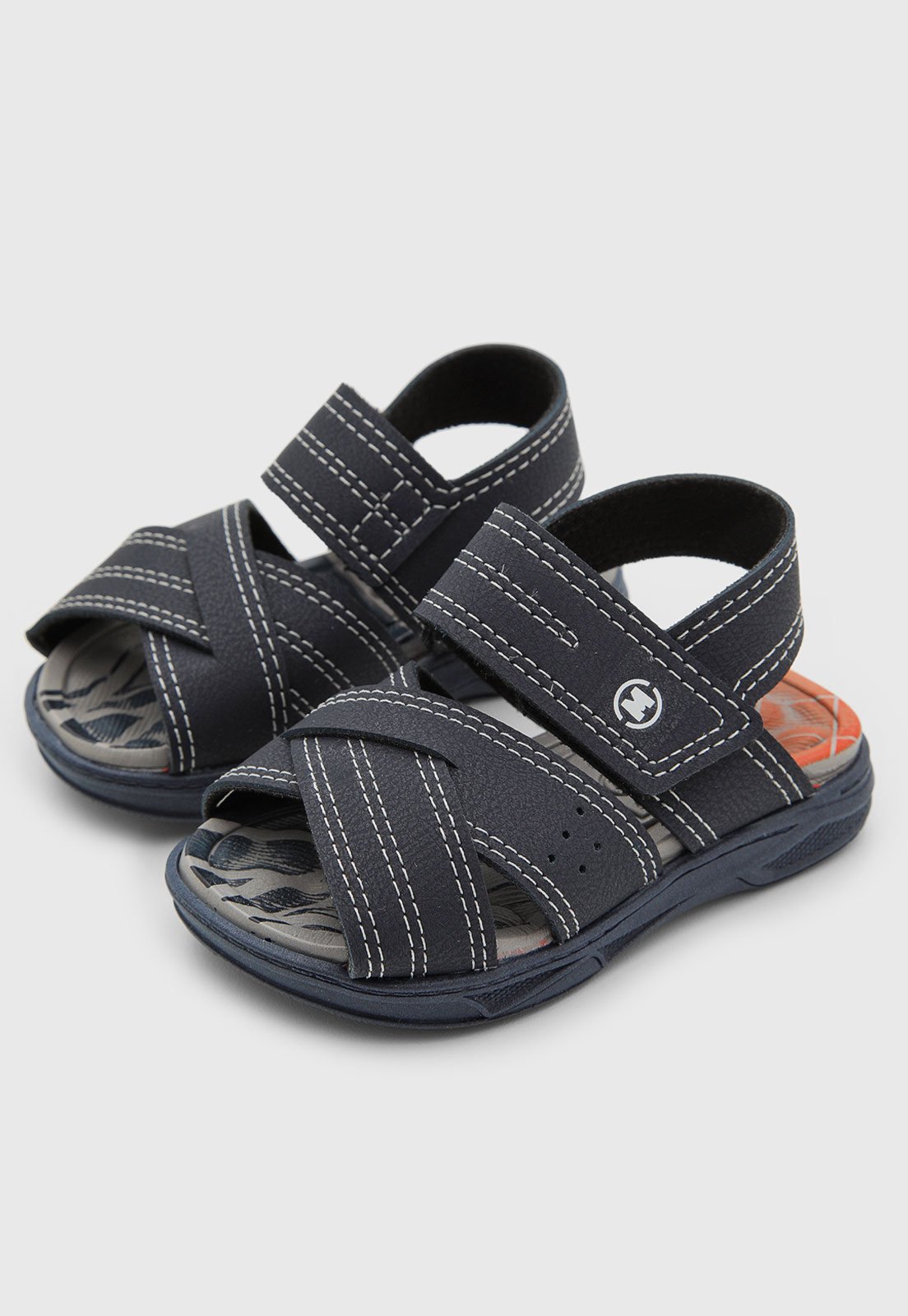 Infantil - Sandália Molekinho Tiras Ajustáveis Azul-Marinho