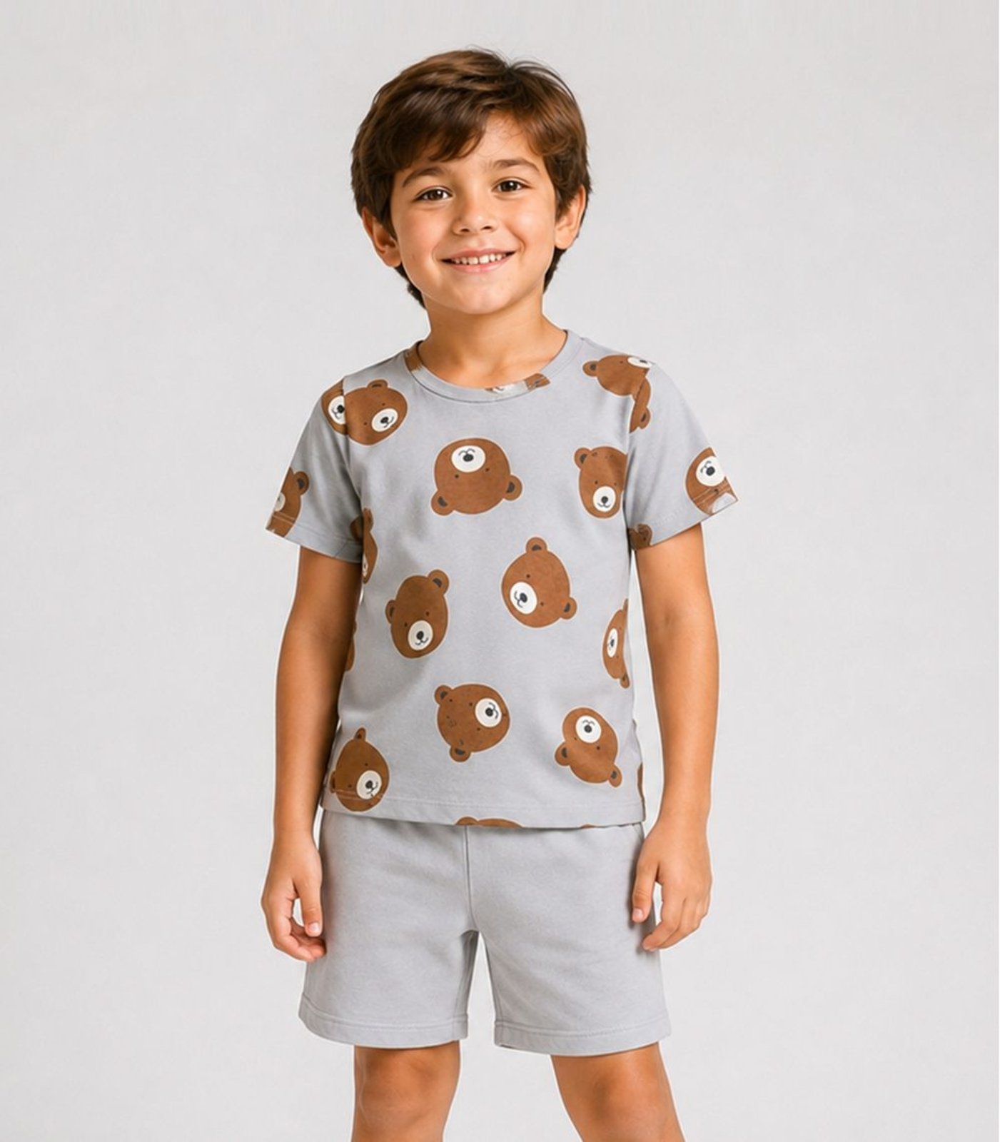 Infantil - Conjunto Camiseta Com Bermuda Trick Nick Azul