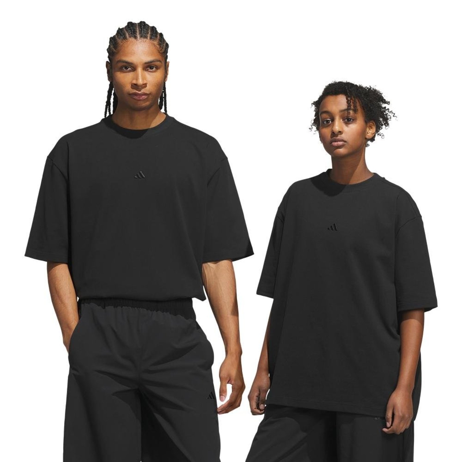CAMISETA DE BASQUETE ADIDAS EM MALHA SIMPLES adidas Performance Preto