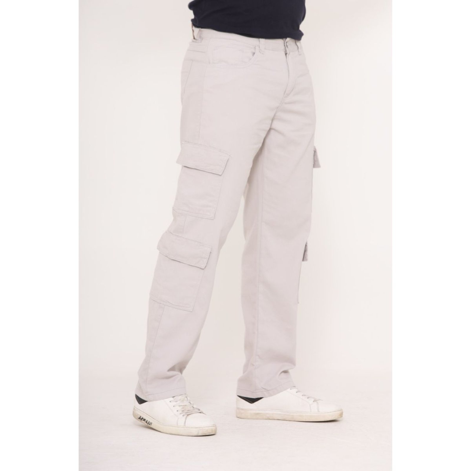 Calça Cargo 4 Bolsos Laterais Masculina Sarja Alleppo Jeans