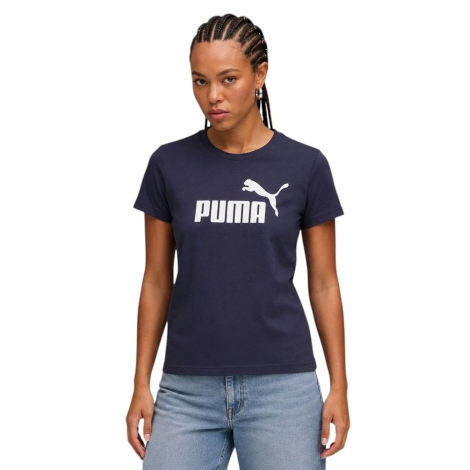 Camiseta Puma Ess No. 1 Logo Feminina - Roxo - Puma