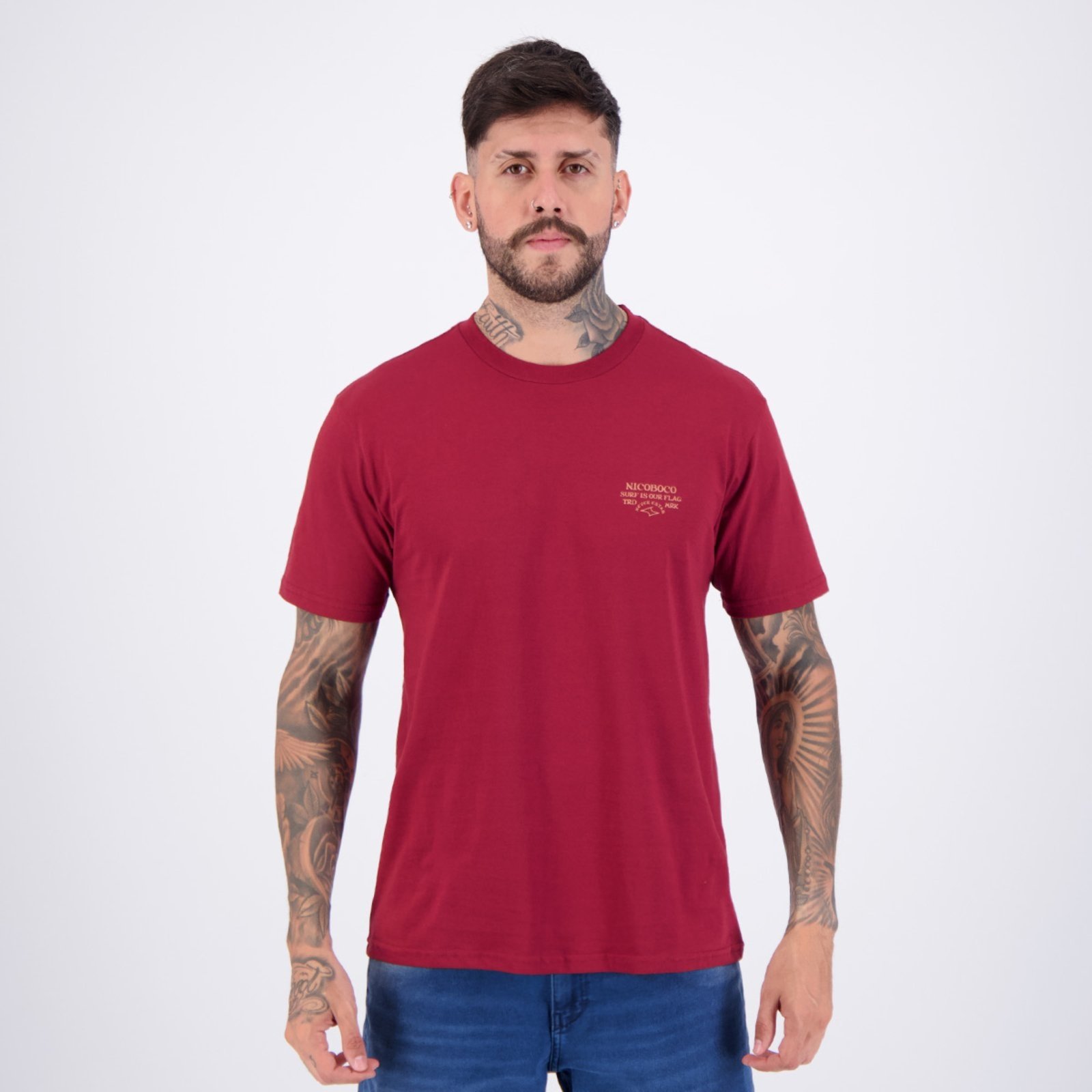 Camiseta Nicoboco Sweeter Bordô