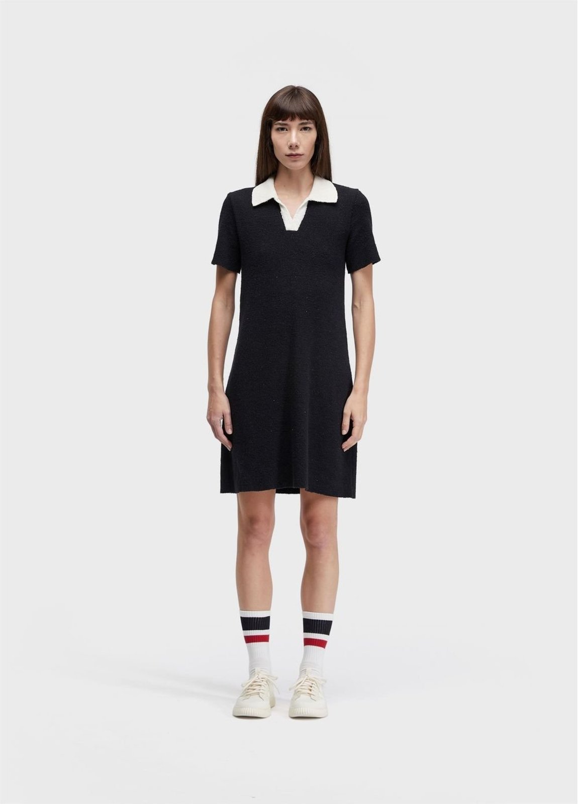 Vestido polo tricot canelado OSKLEN