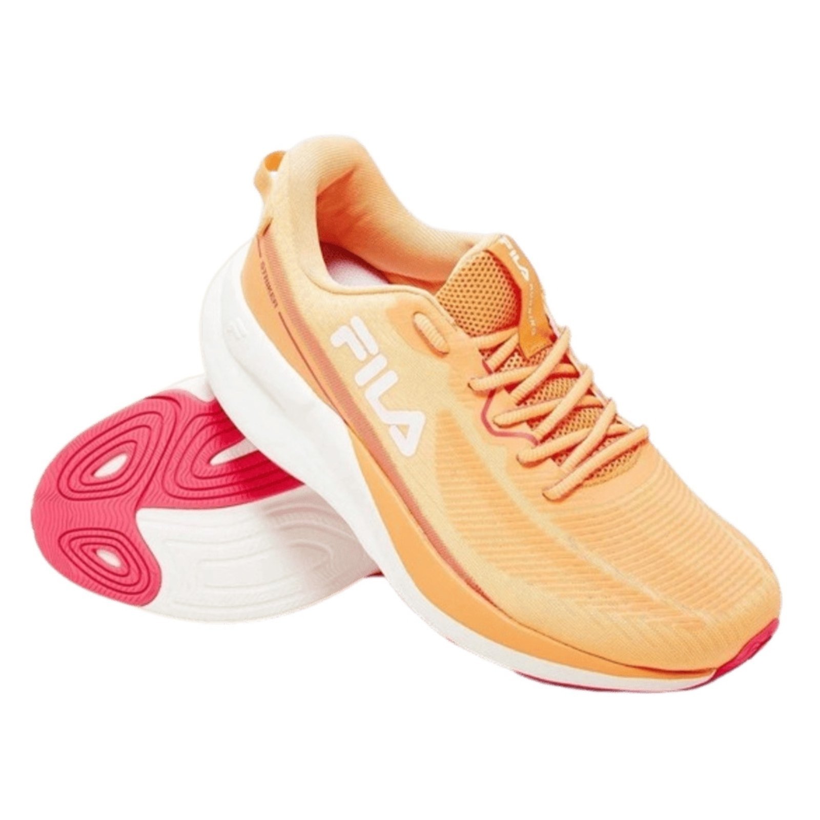 Vista 3 Tênis Fila Striker Feminino azalea laranja Fila laranja