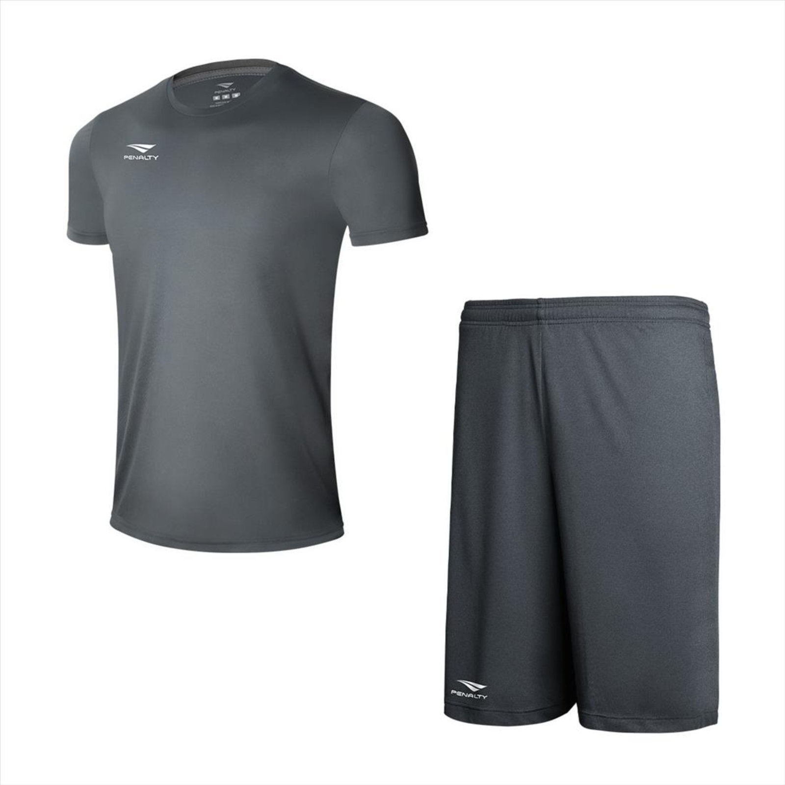 Infantil – Kit Conjunto Juvenil Camisa Penalty X+Calção Penalty X Cinza