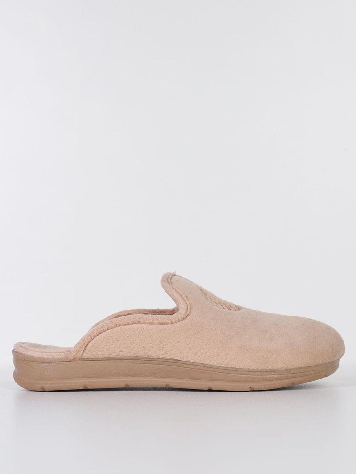 Infantil - Pantufa Slip Pegada Feminina BEGE