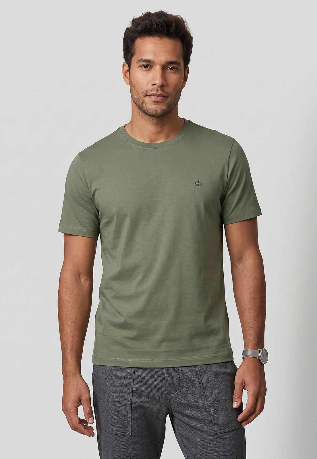 Camiseta Dudalina Reta Logo Verde