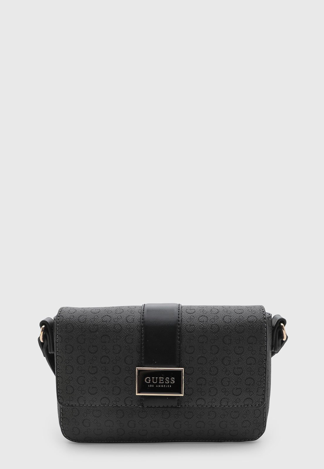 Bolsa Feminina Guess Média Texturizada Preta