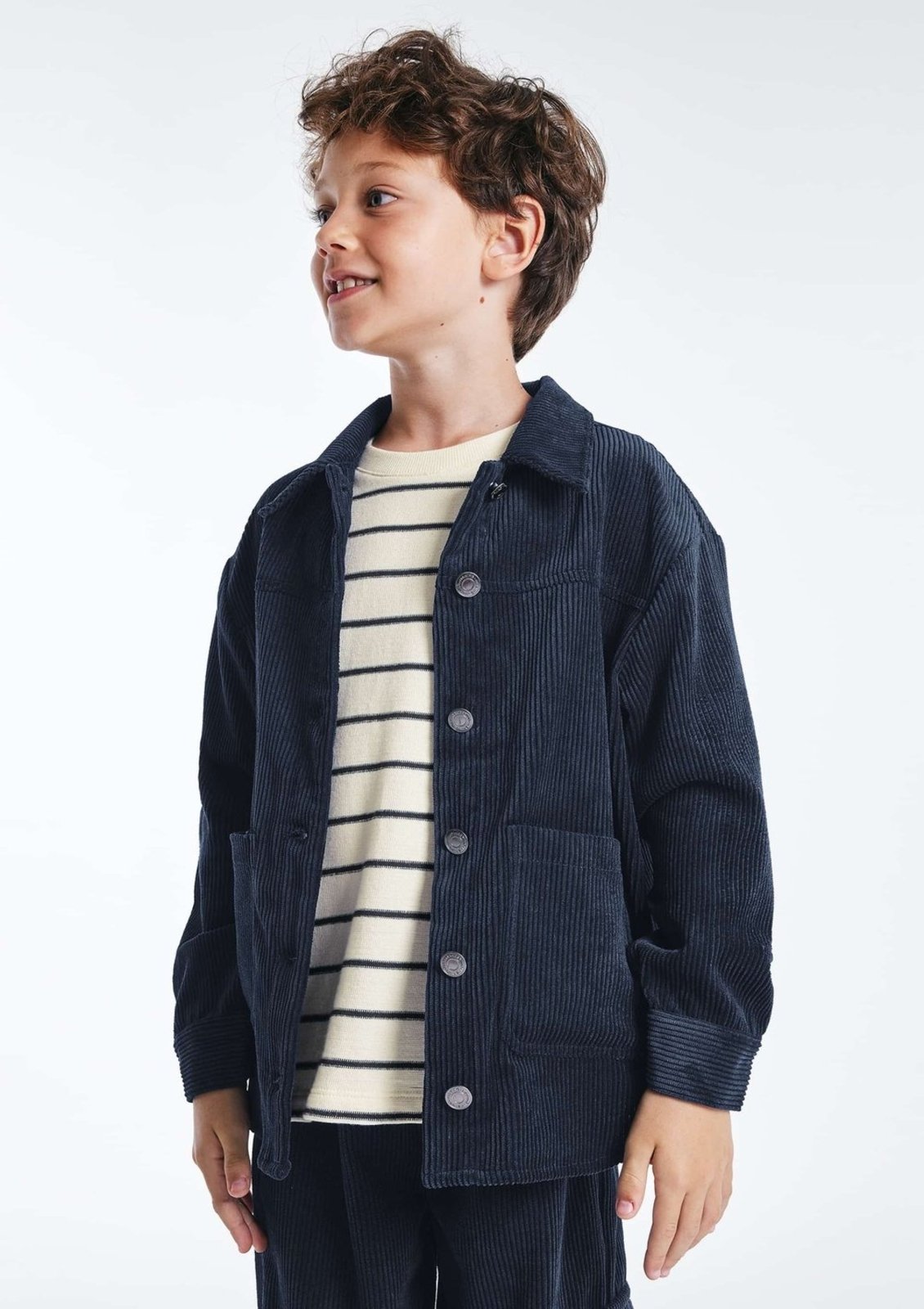 Infantil - Camisa Menino Em Veludo Cotelê Hering