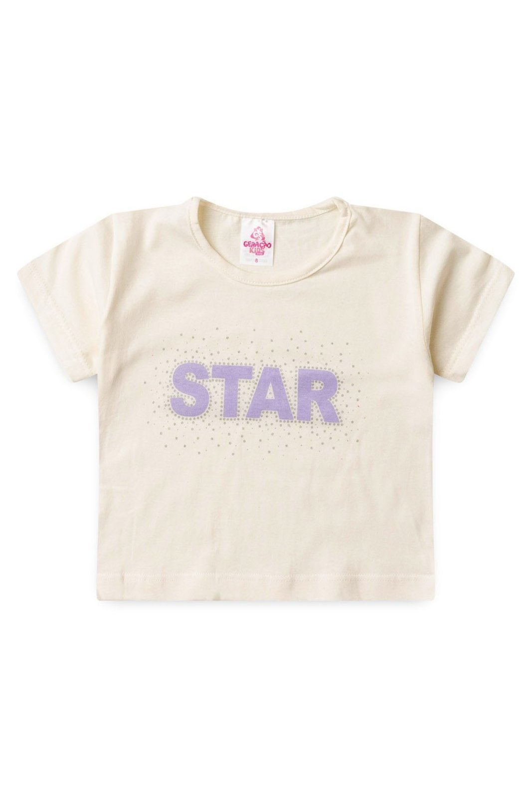 Infantil - Conjunto de Verão para Menina Blusa Cropped e Shorts STAR - GKS