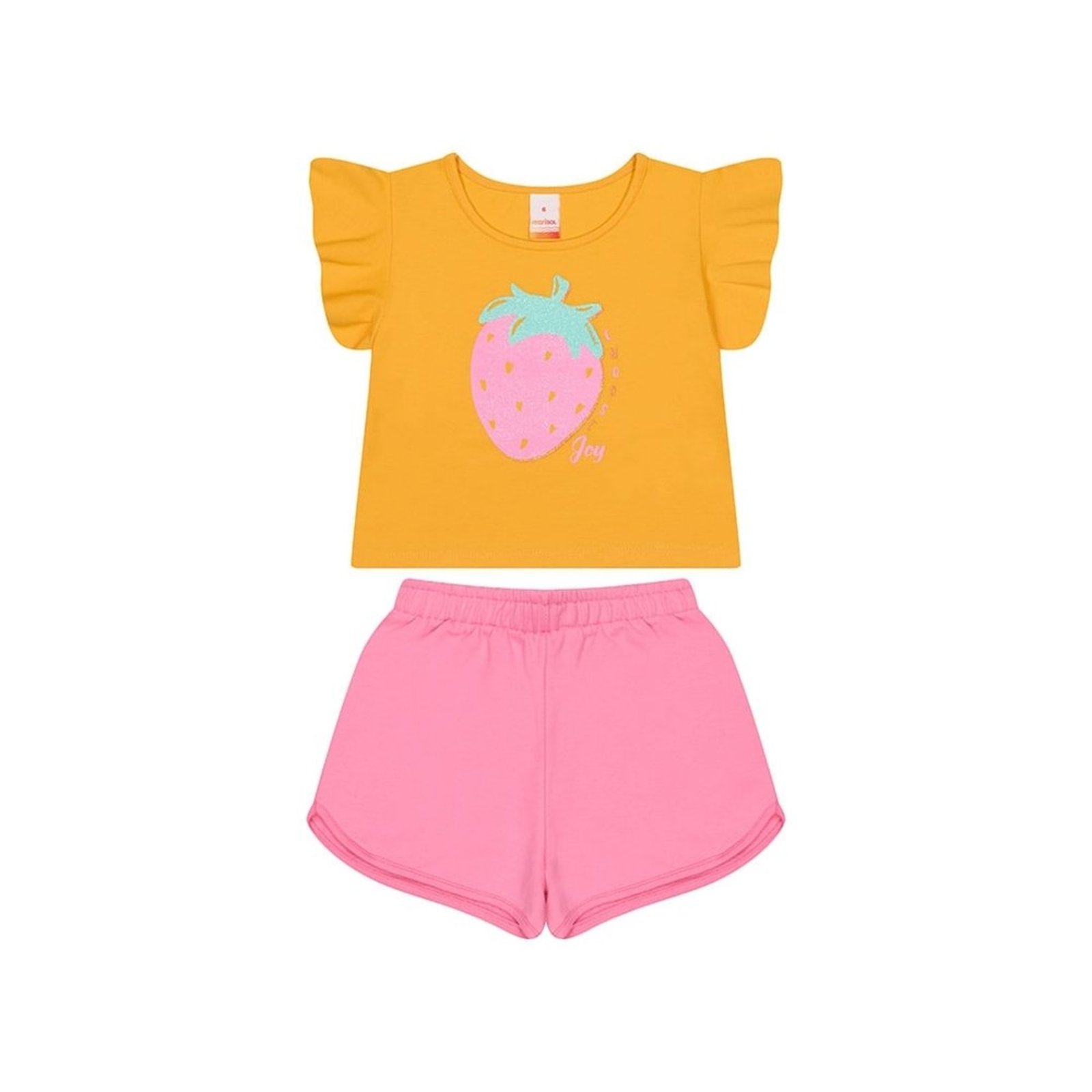 Infantil - Conjunto Curto Morango Menina Marisol