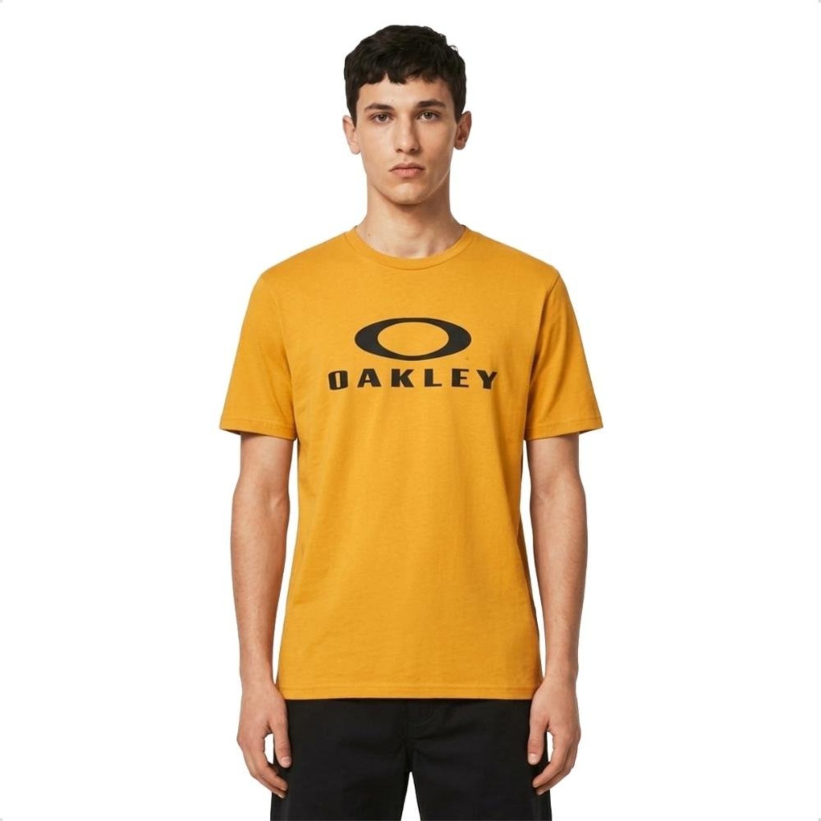 Camiseta Oakley Masculina O-Bark Ss Tee Casual Amarelo