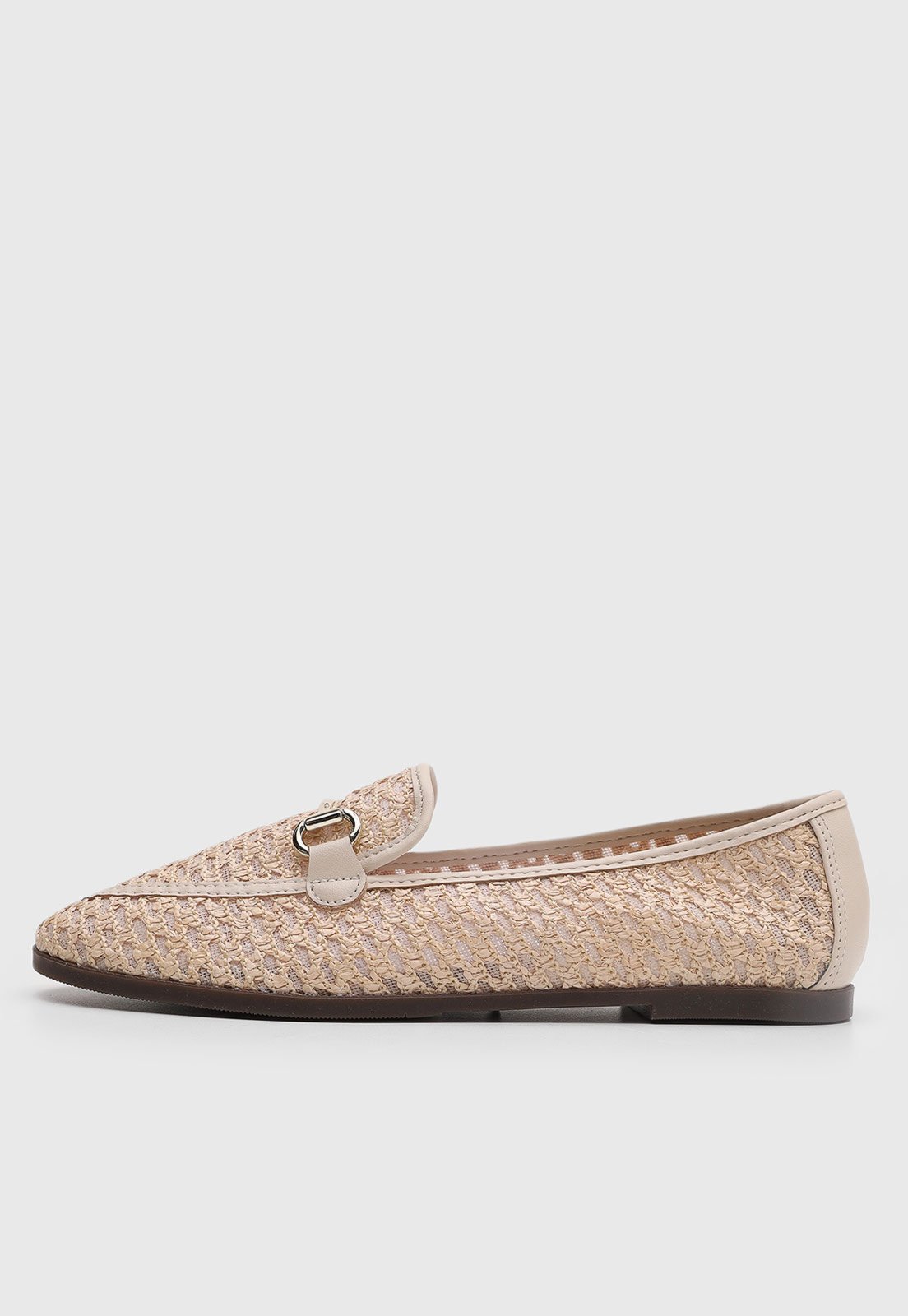 Mocassim Feminino Anacapri Tramada Bege