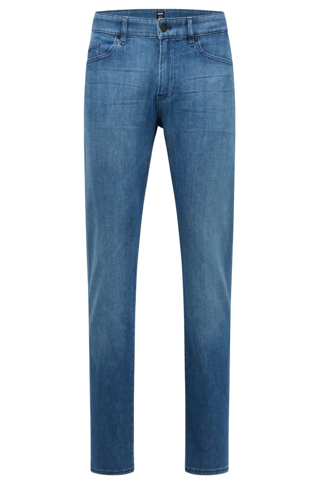 Vista 2 Calça Jeans Slim Fit Em Denim Italiano Superleve Boss azul denim Boss azul denim