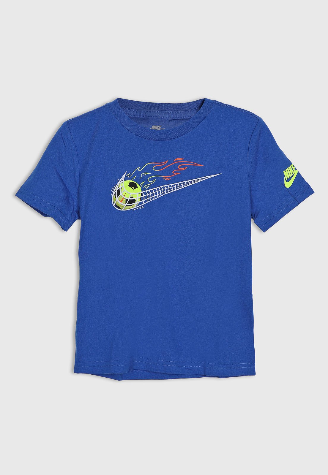 Camiseta Nike Estampa Futebol Azul