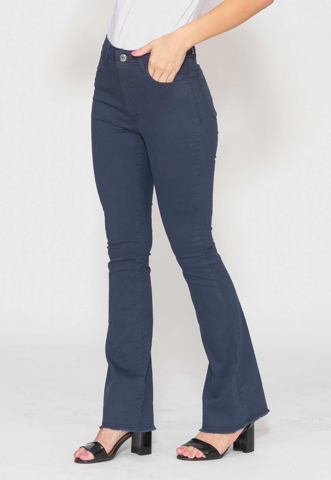 Calça Sarja Flare Luna 7874 Azul